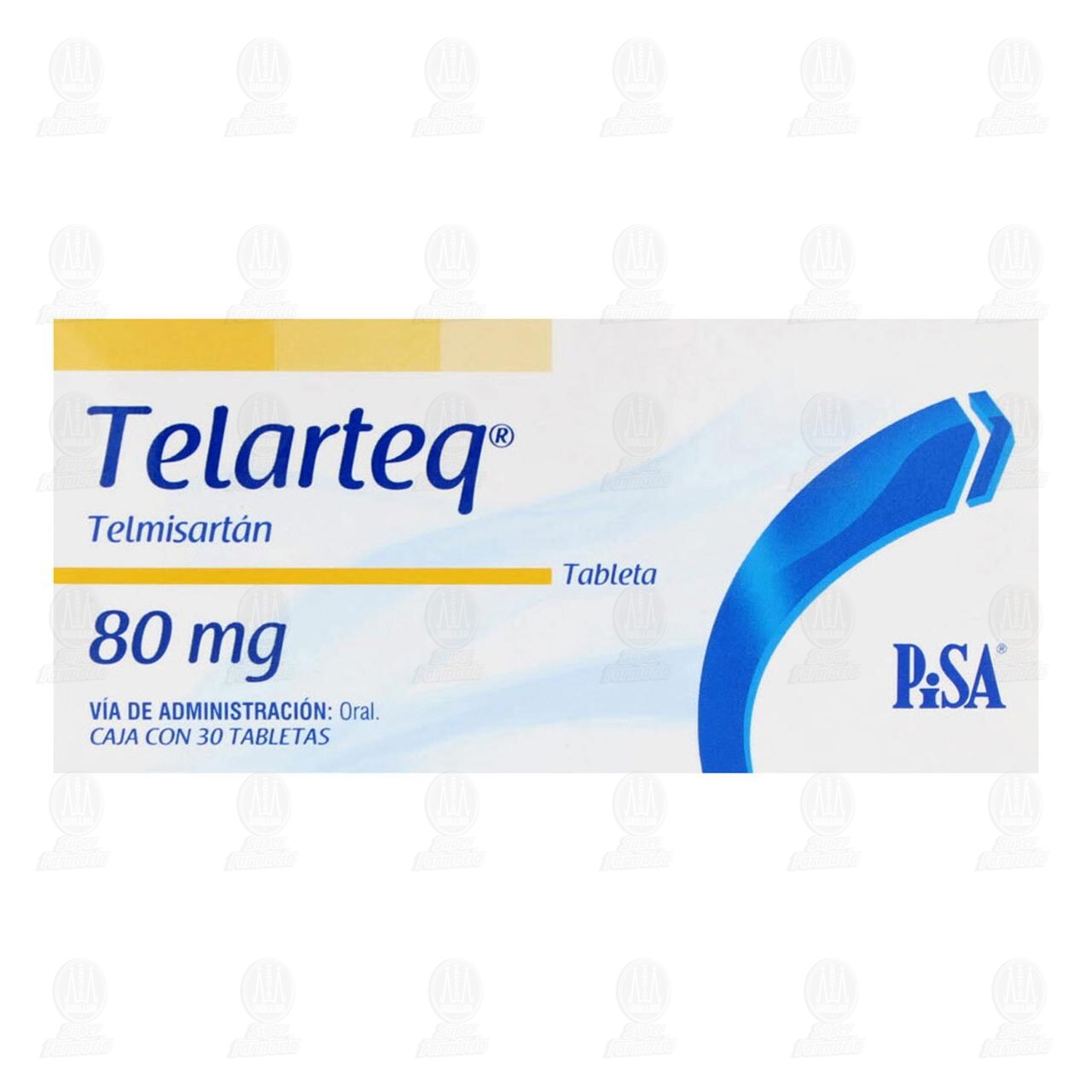 Telarteq 80 mg, 30 Tabletas. image number 1