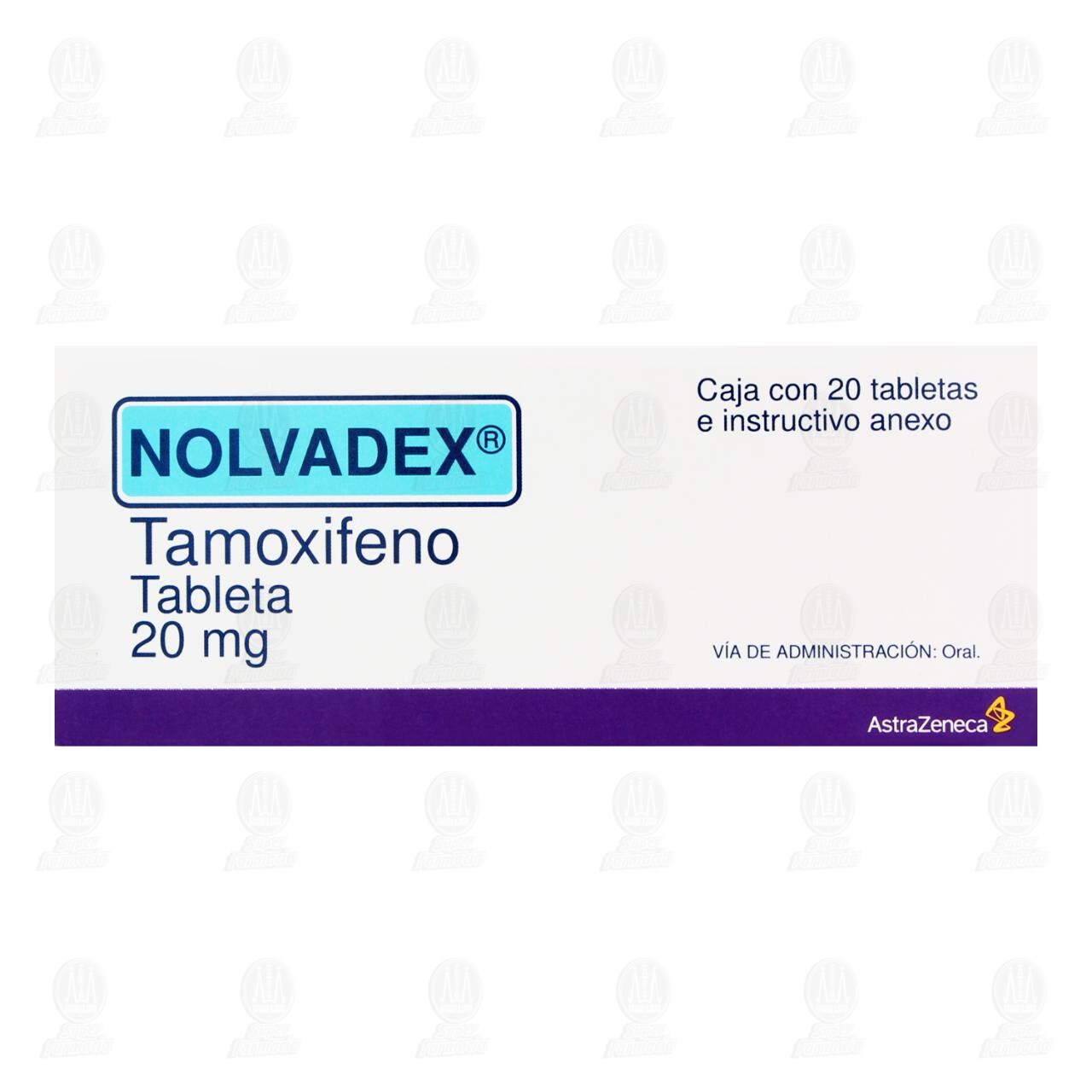 Nolvadex 20 mg, 20 Tabletas. image number 1