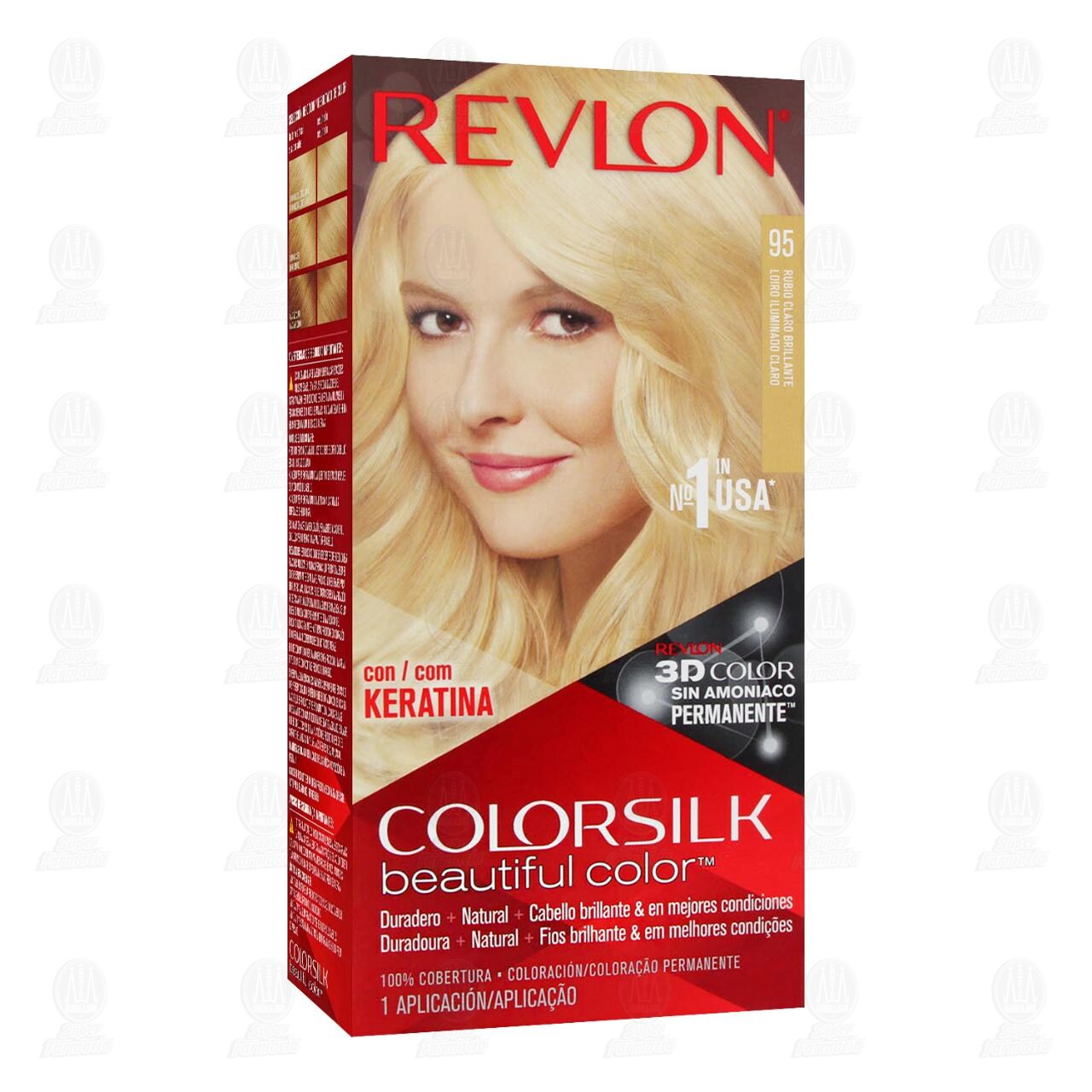 Tinte Revlon ColorSilk Beautiful Color Rubio Claro Brillante (95), 1 pz. image number 0
