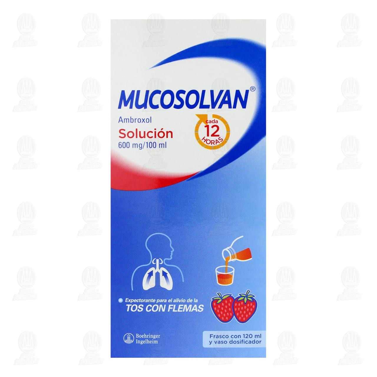 Mucosolvan Soluci&oacute;n Sabor Fresa, 12h 120 ml. image number 1