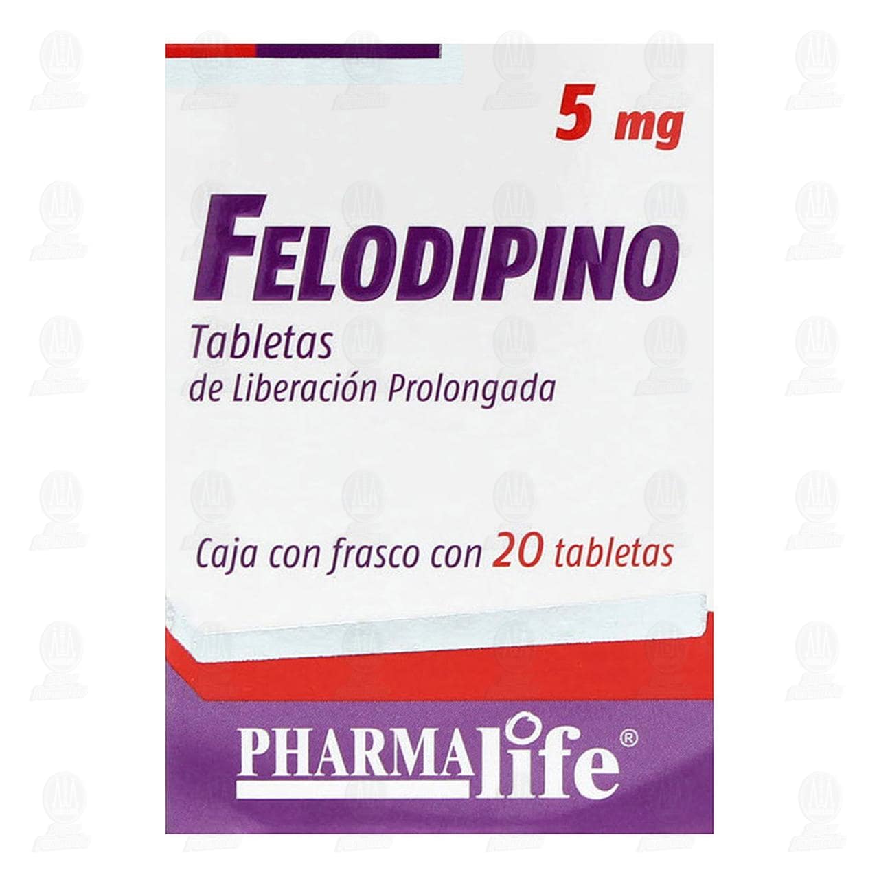 Felodipino 5 mg, 20 Tabletas Pharmalife. image number 1