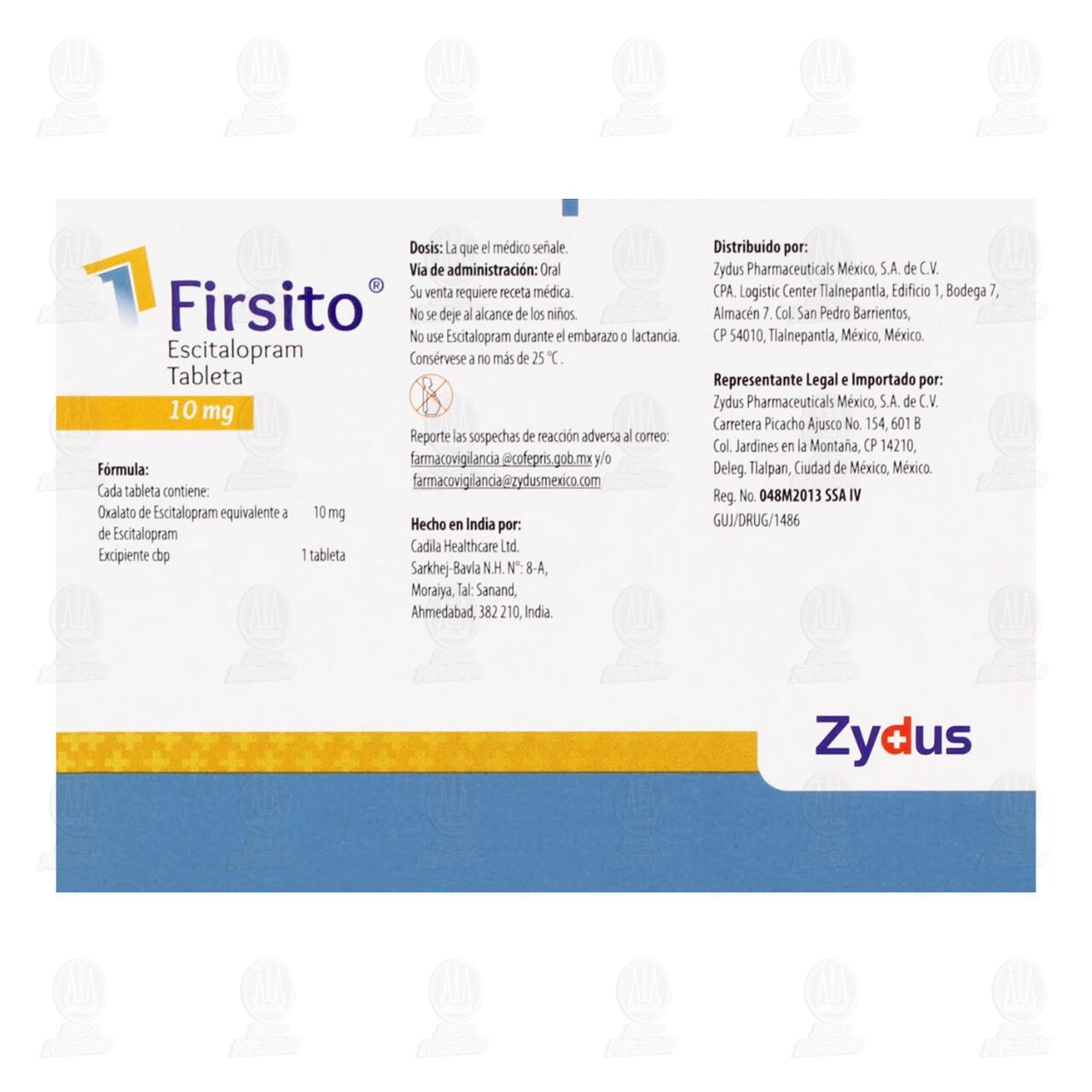 Firsito 10 mg, 14 Tabletas. image number 2