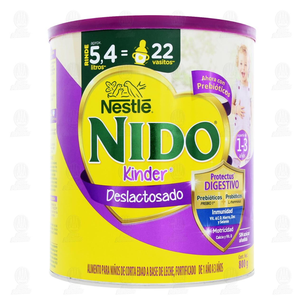 Alimento para Niños Nido Kinder Deslactosado, 800 gr. image number 1