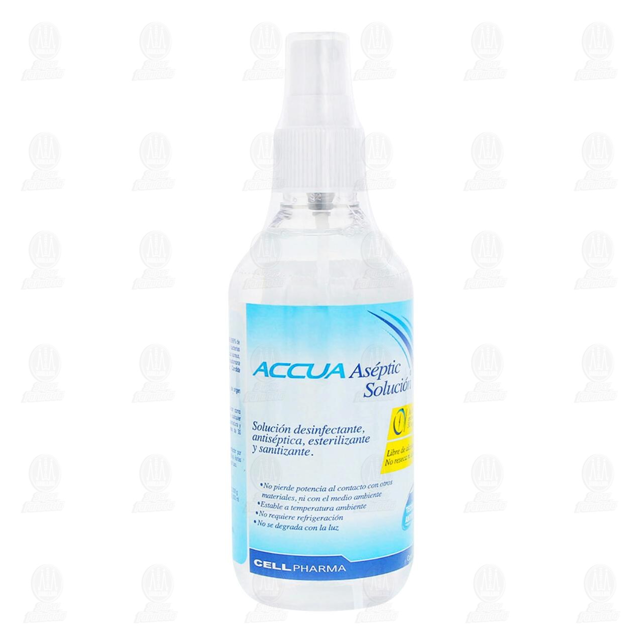 Soluci&oacute;n Desinfectante Accua As&eacute;ptic Antis&eacute;ptica, Esterilizante y Sanitizante, 240 ml. image number 0