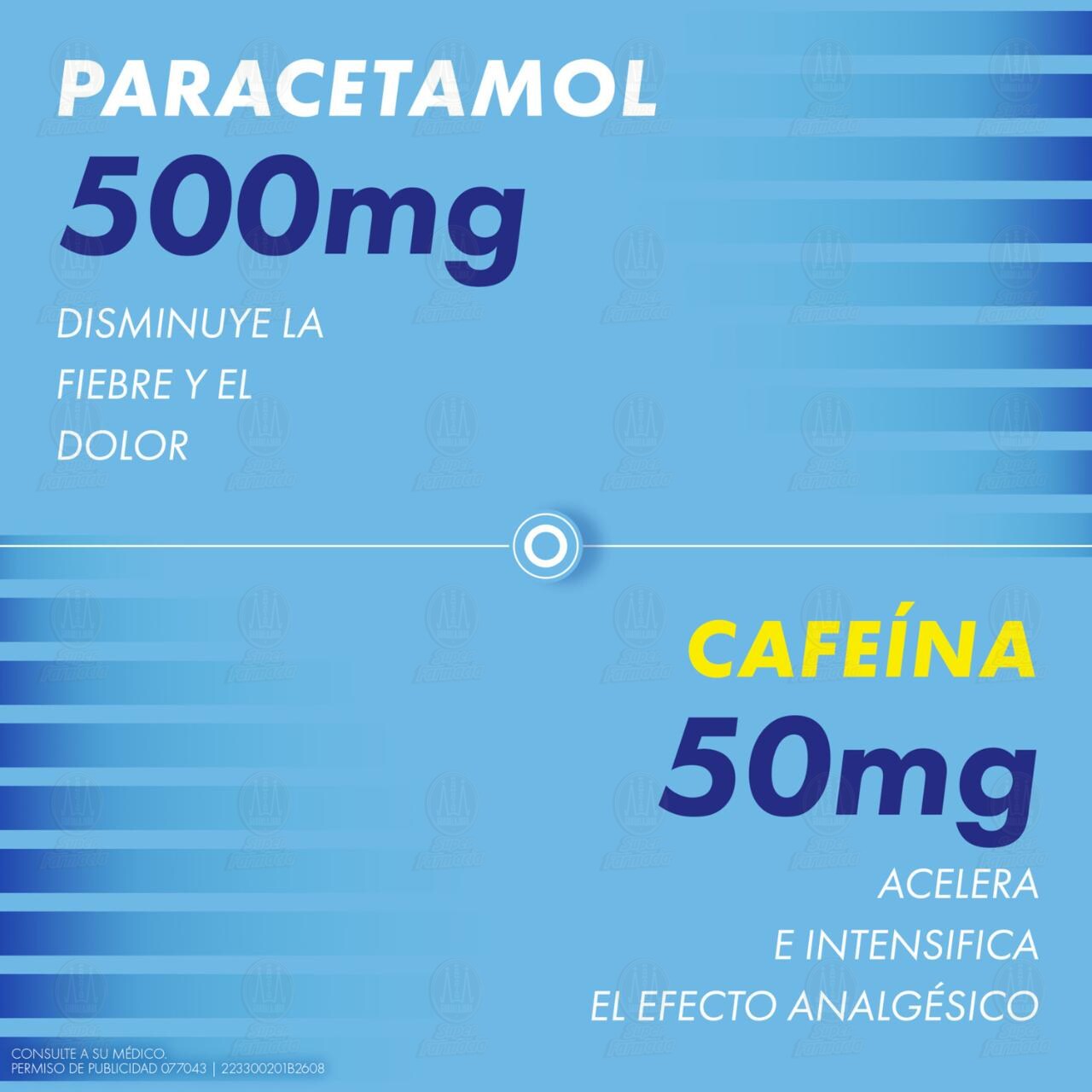Saridon 500mg/50mg, 10 Comprimidos. image number 3