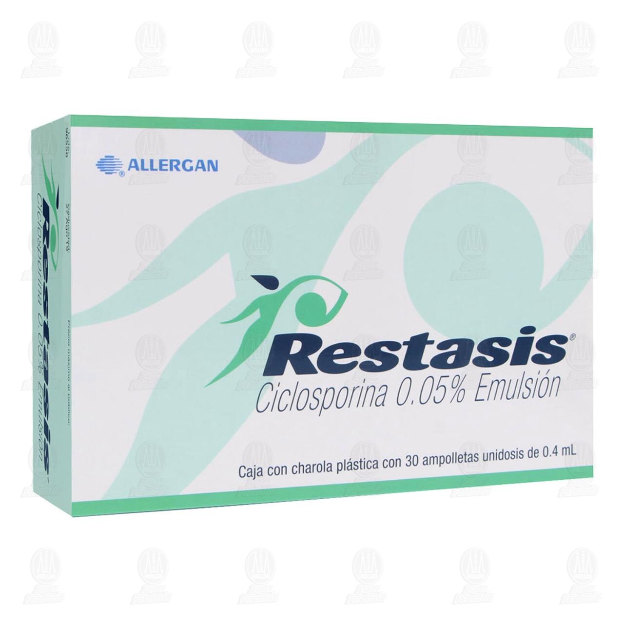 Restasis 0.05% Emulsi&oacute;n, 30 Ampolletas. image number 0