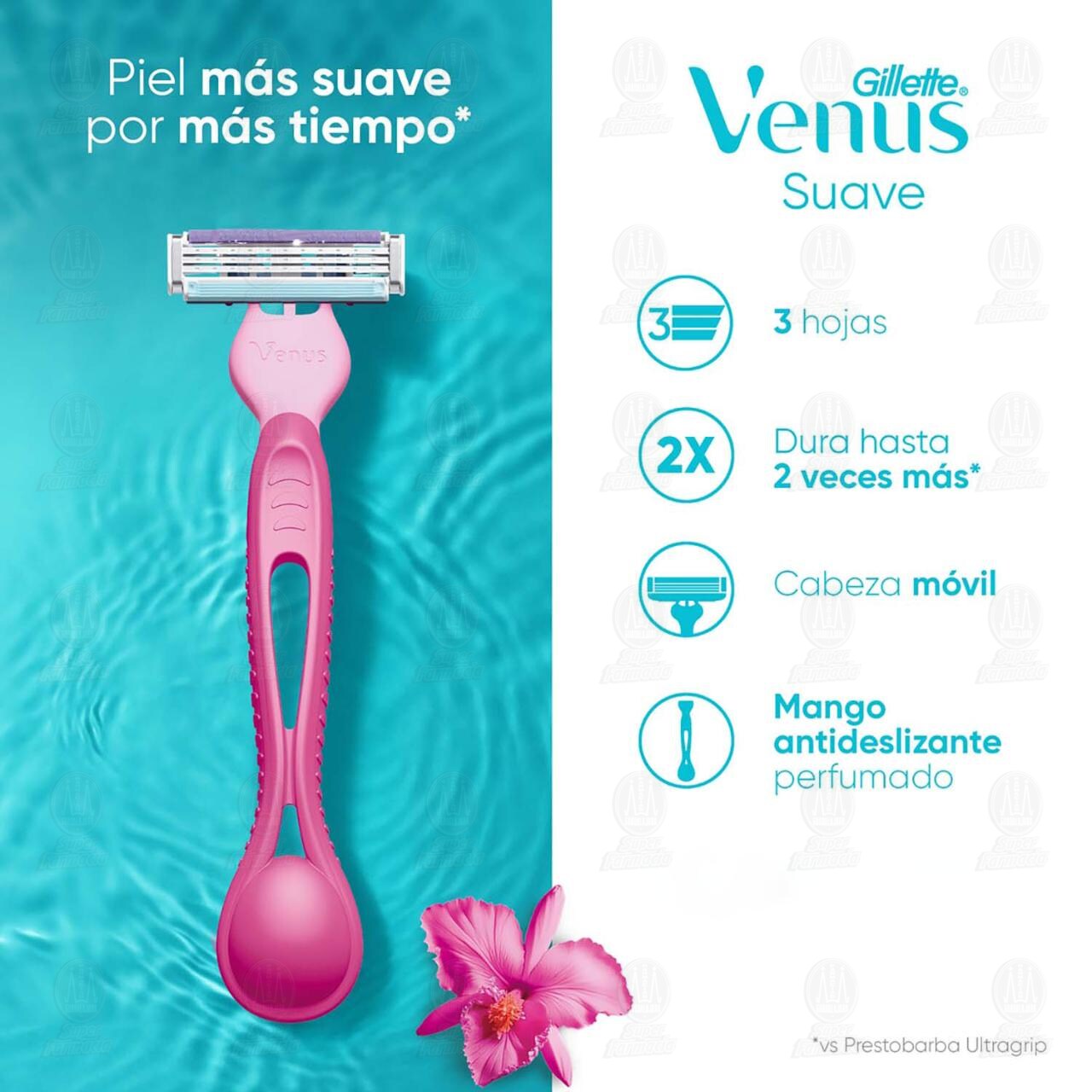 M&aacute;quinas para Afeitar Desechables Gillette Venus Simply3, 2 pzas. image number 2