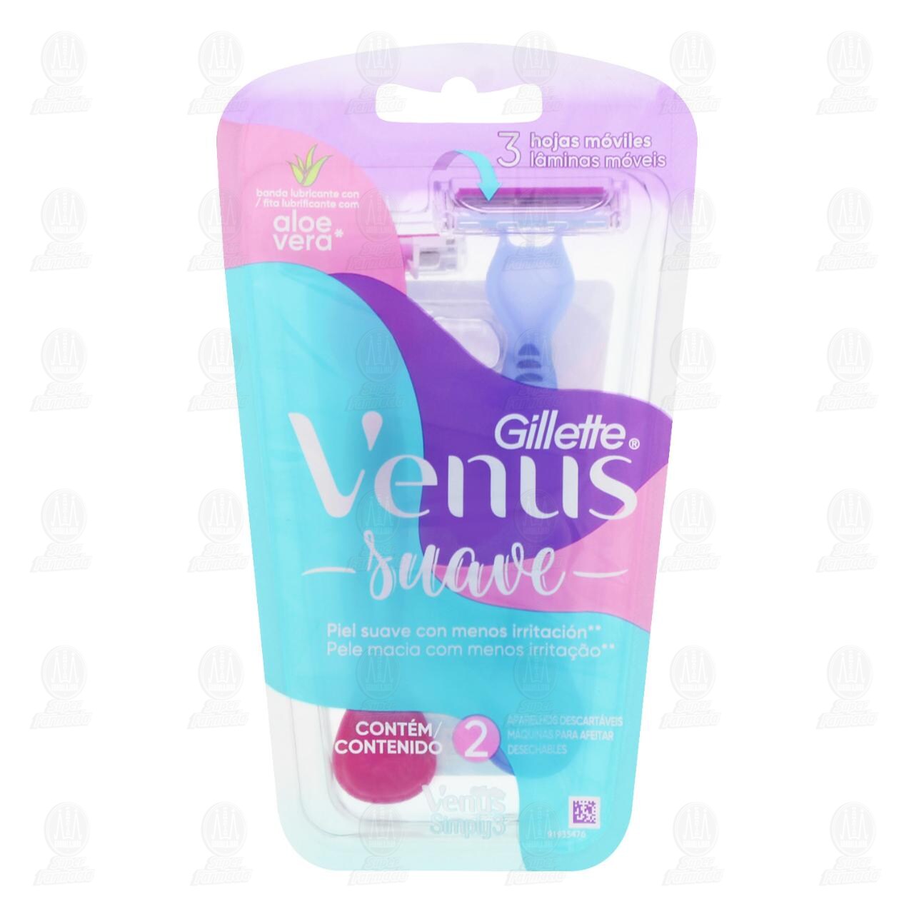 M&aacute;quinas para Afeitar Desechables Gillette Venus Simply3, 2 pzas. image number 0