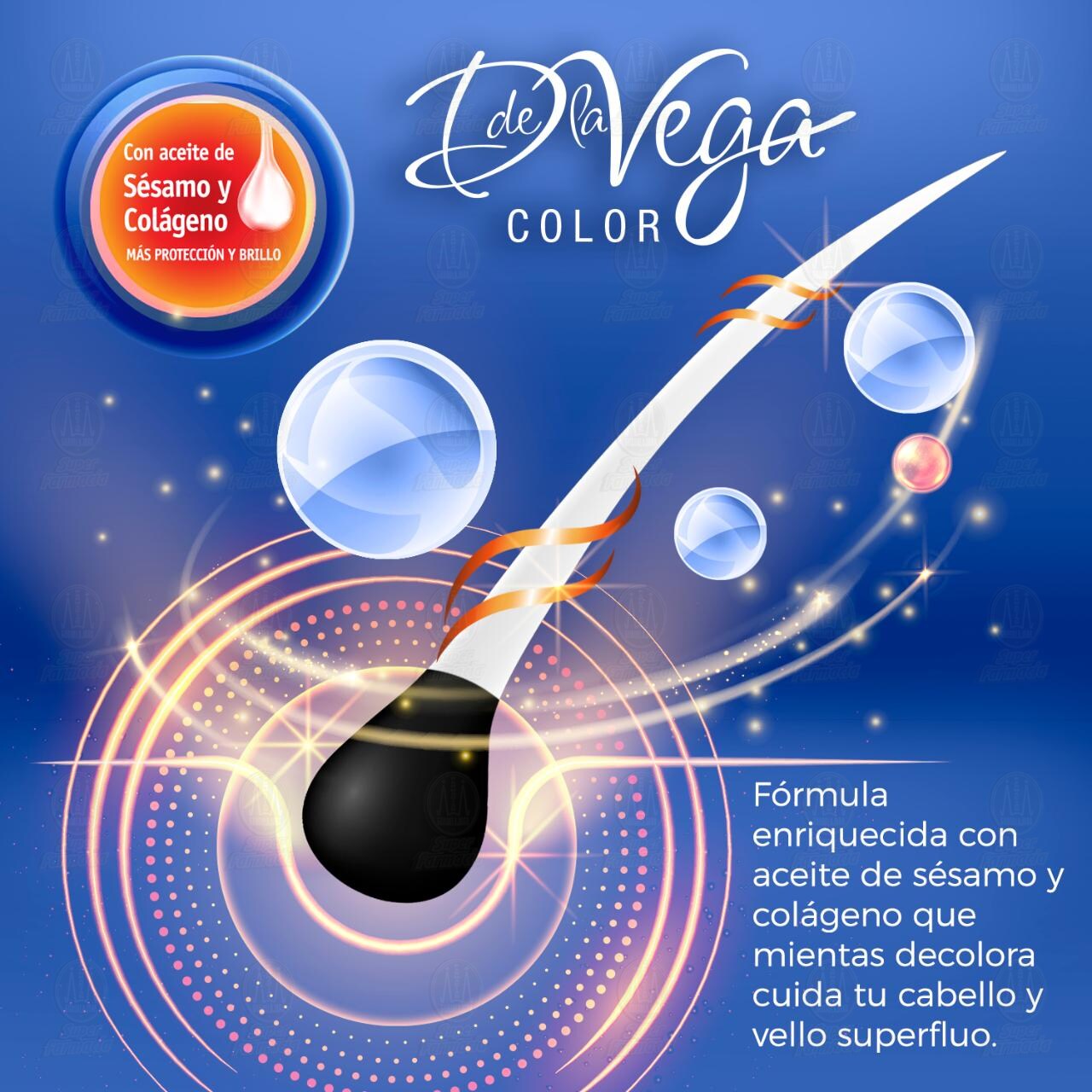 Decolorante en Polvo D de la Vega para Cabello y Vello con Per&oacute;xido en Crema, 2 pzas. image number 4