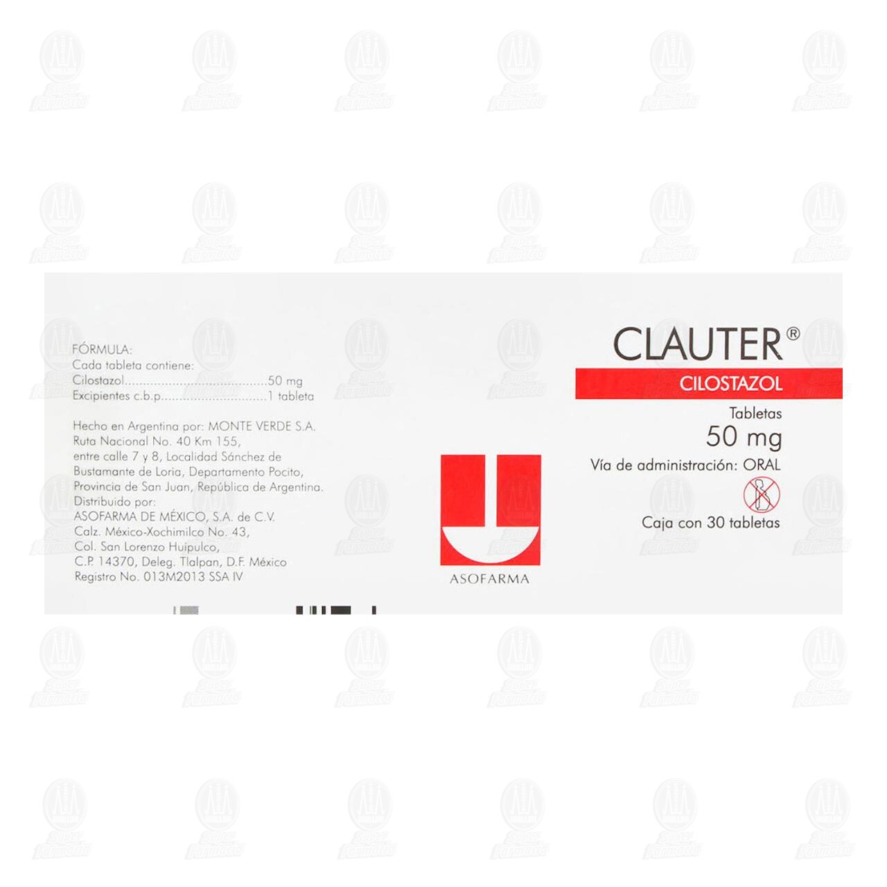 Clauter 50 mg, 30 Tabletas. image number 2