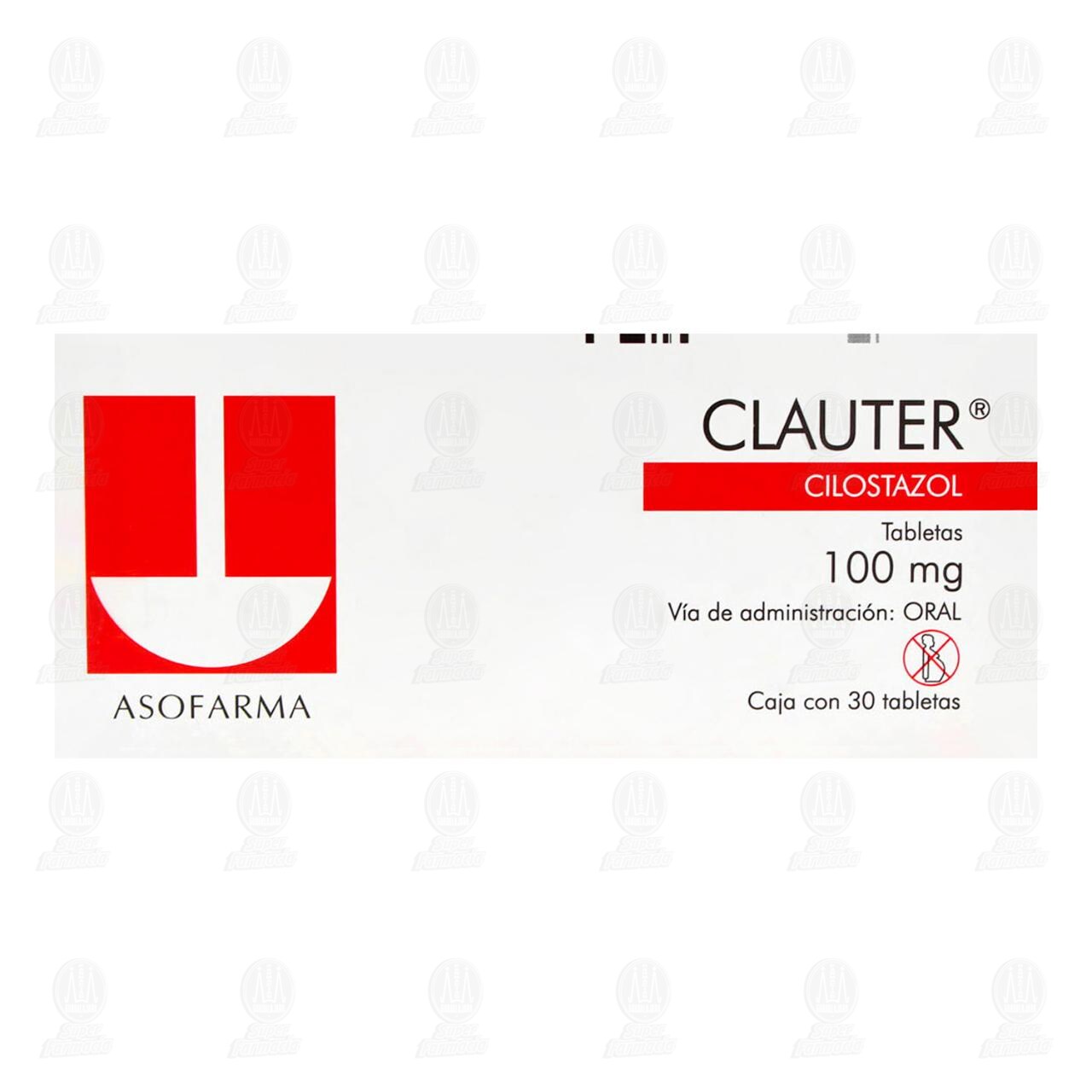 Clauter 100 mg, 30 Tabletas. image number 1