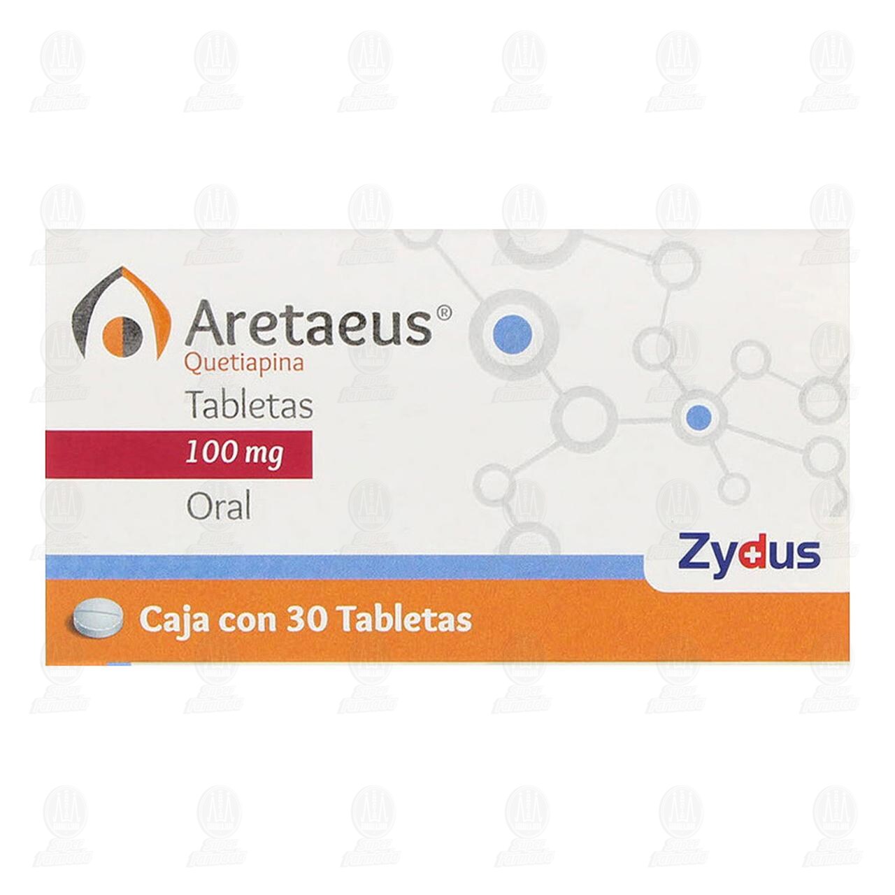 Aretaeus 100 mg, 30 Tabletas. image number 1