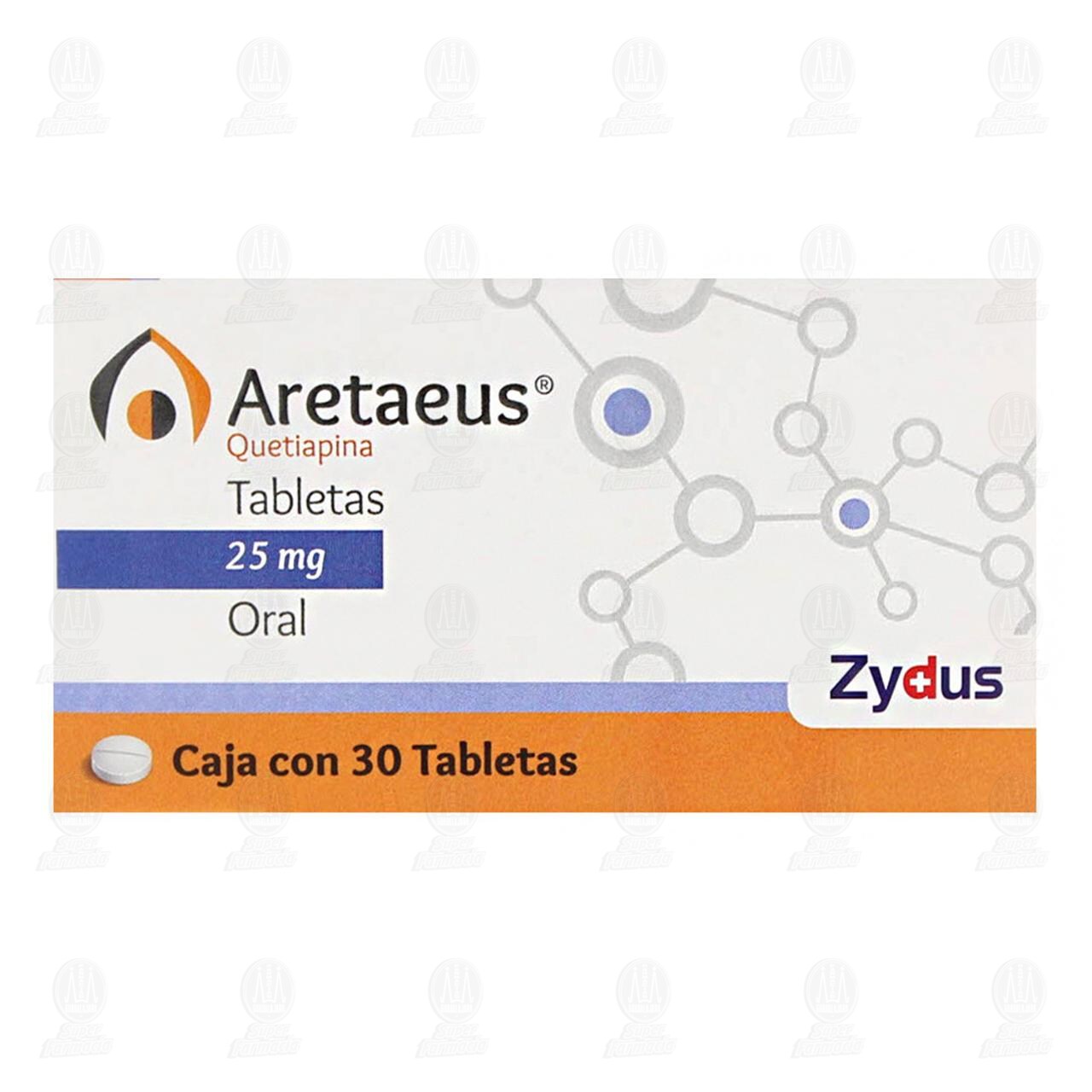 Aretaeus 25 mg, 30 Tabletas. image number 1