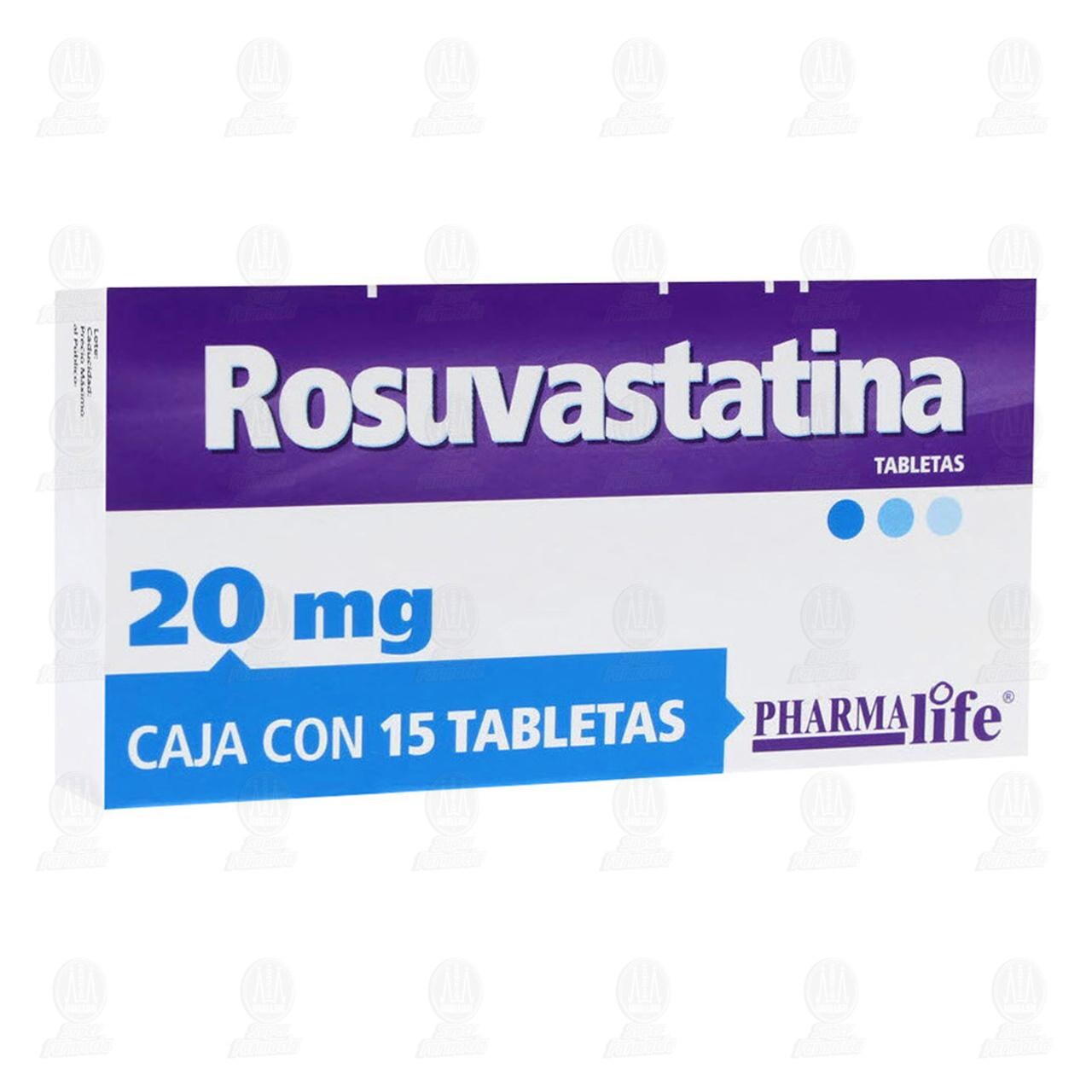 Rosuvastatina 20 mg, 15 Tabletas Pharmalife. image number 0