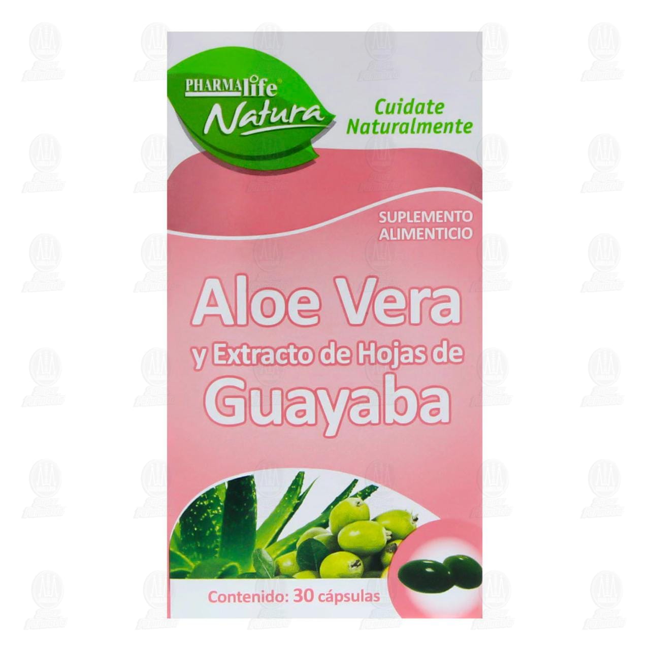Aloe Vera y Extracto de Hojas de Guayaba, 30 C&aacute;psulas Pharmalife Natura. image number 1