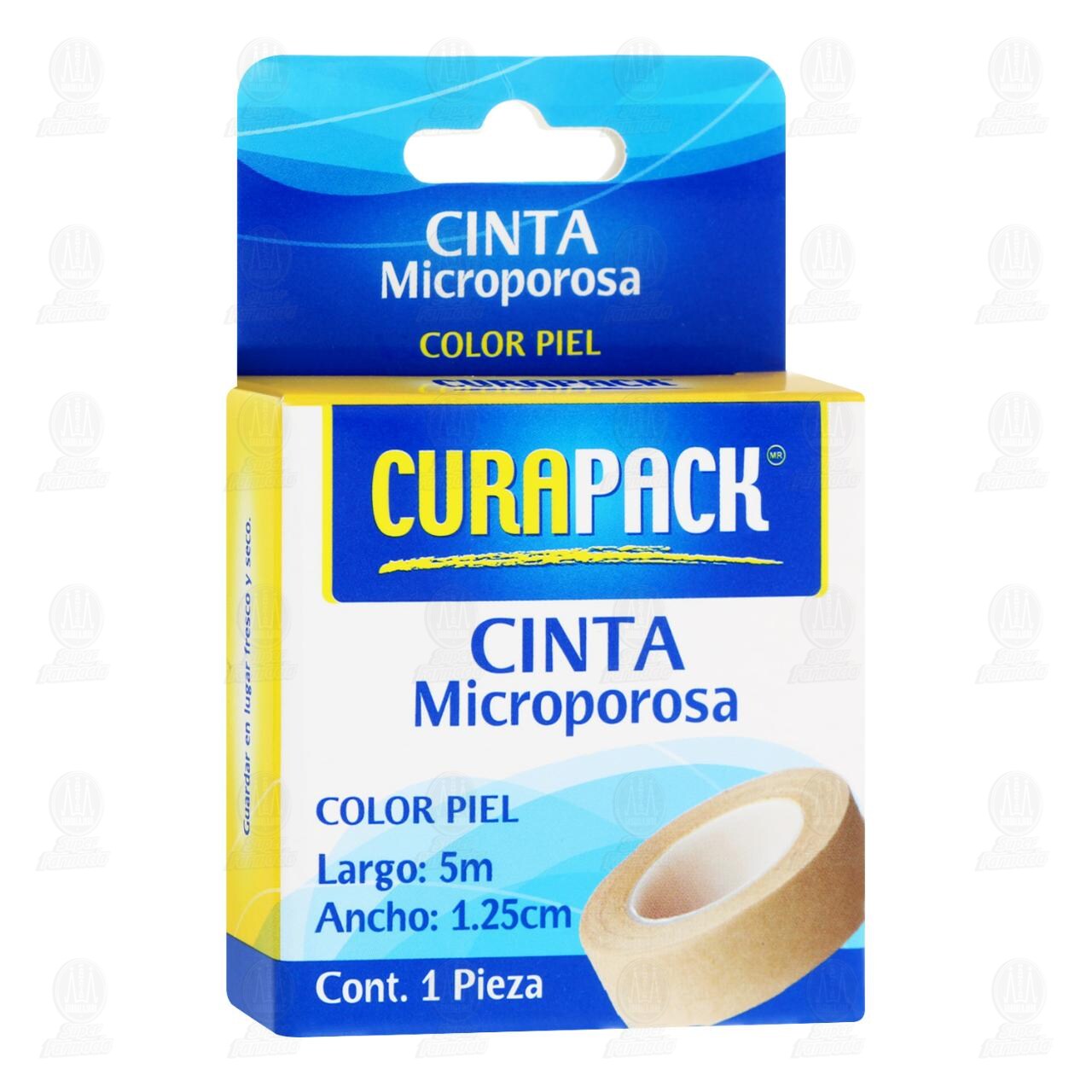 Cinta Microporosa Curapack Color piel 1.25cm x 5m, 1 pz. image number 0