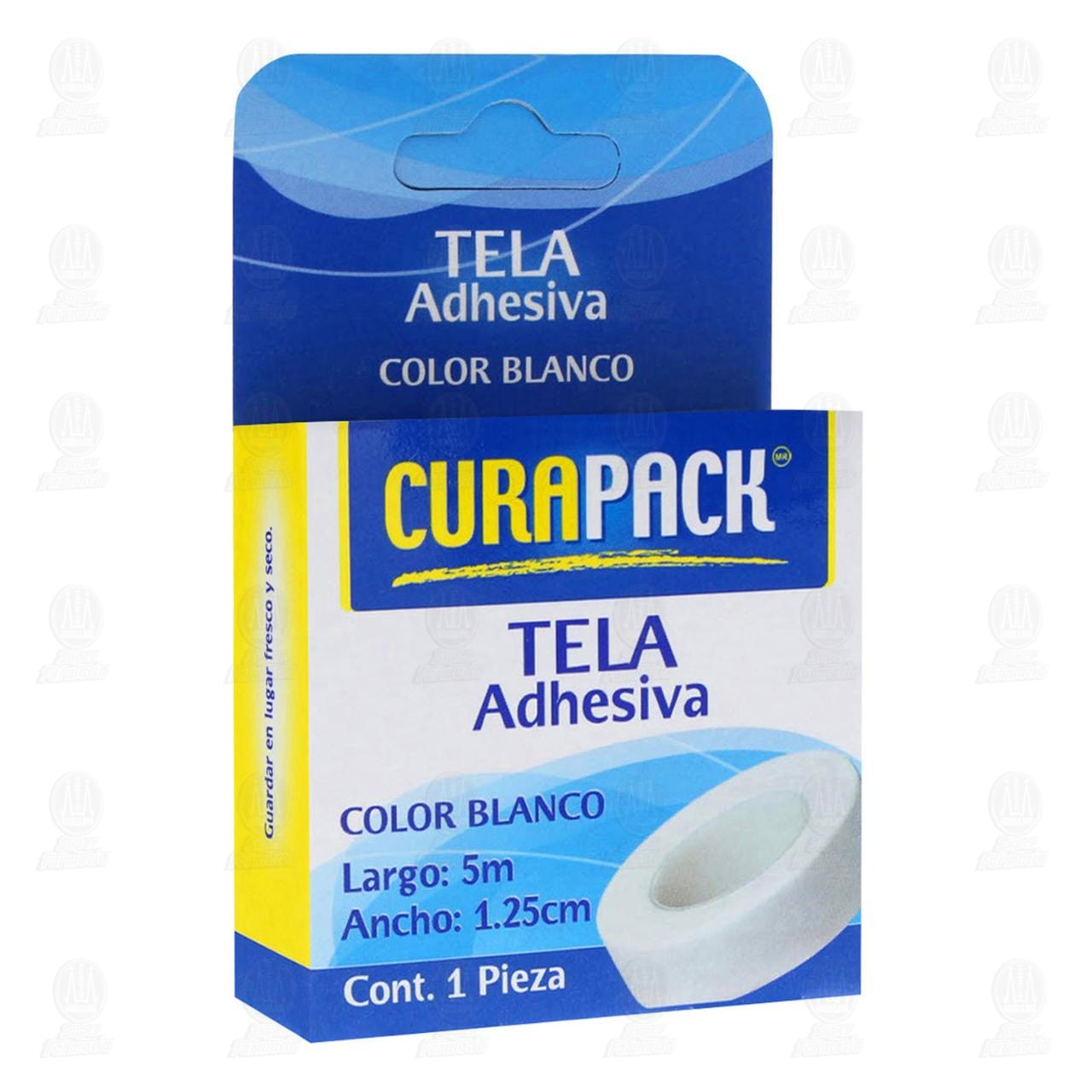 Tela Adhesiva Curapack Color Blanco 1.25cm x 5m, 1 pz.