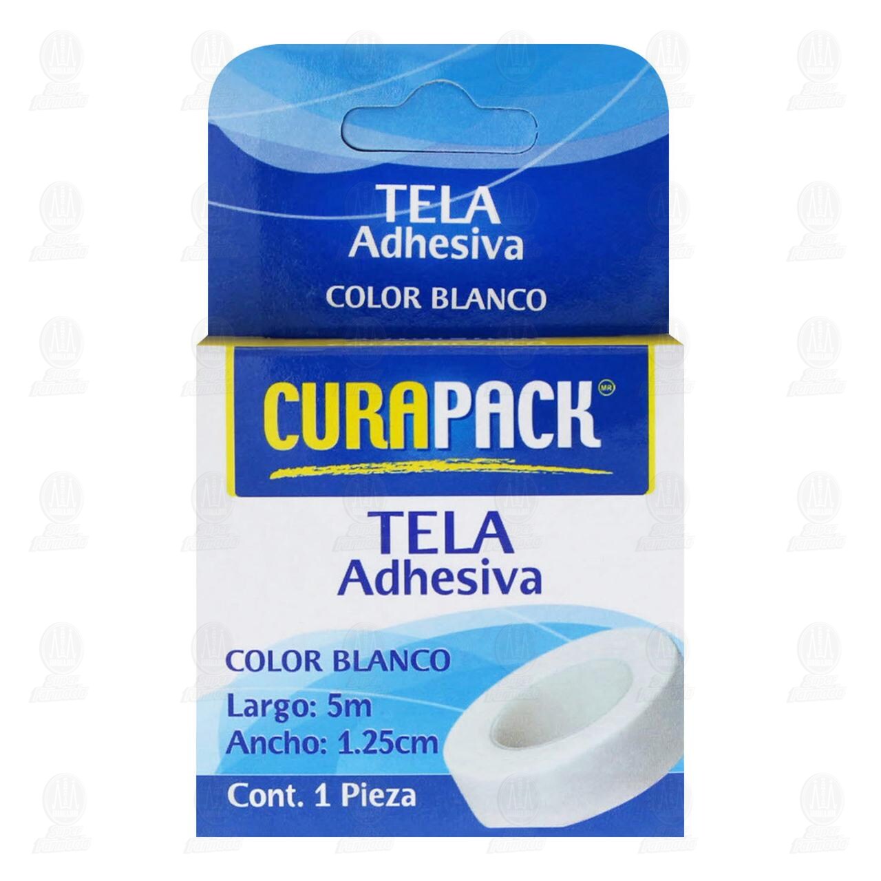 Tela Adhesiva Curapack Color Blanco 1.25cm x 5m, 1 pz. image number 1