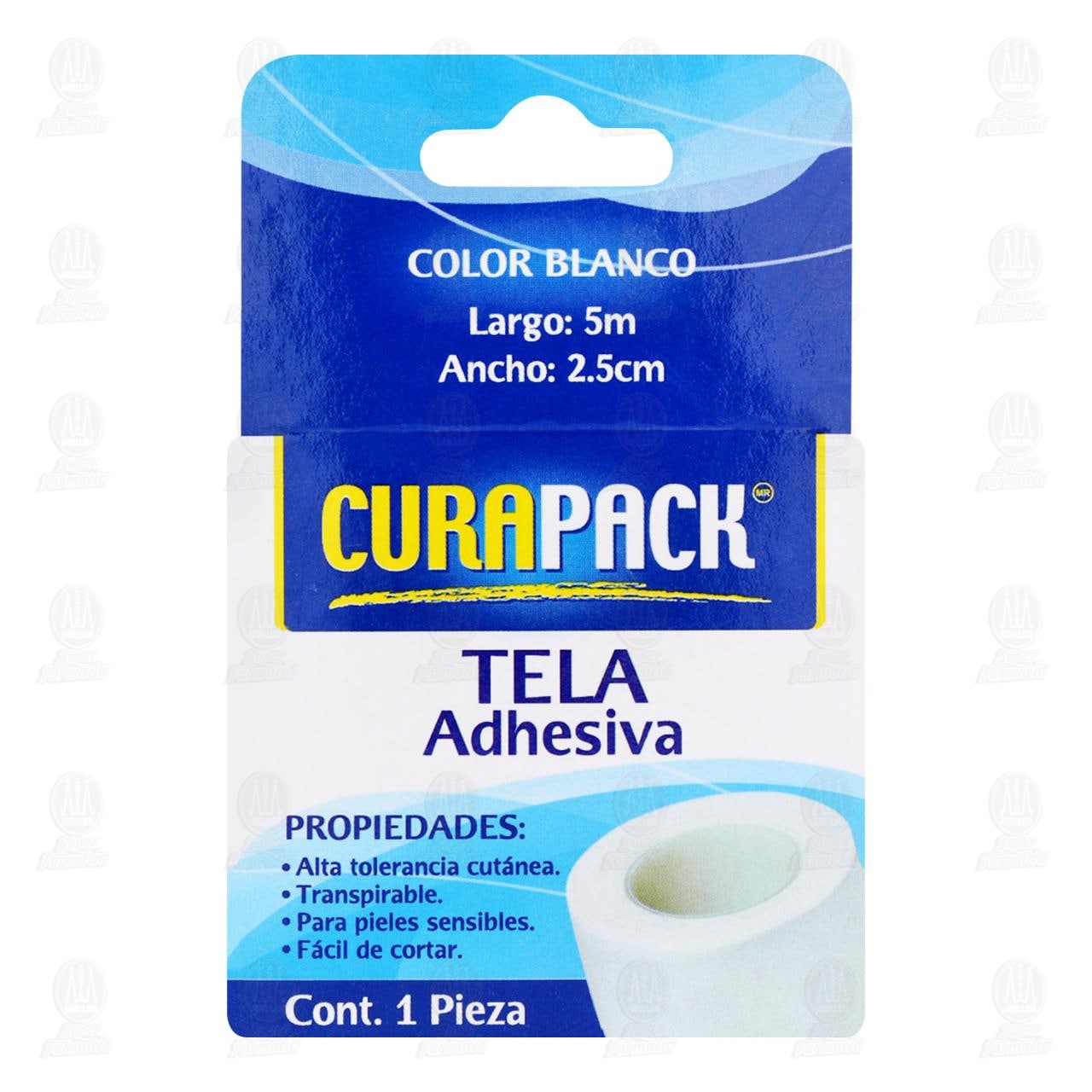 Tela Adhesiva Curapack Color Blanco 2.5cm x 5m, 1 pz. image number 2