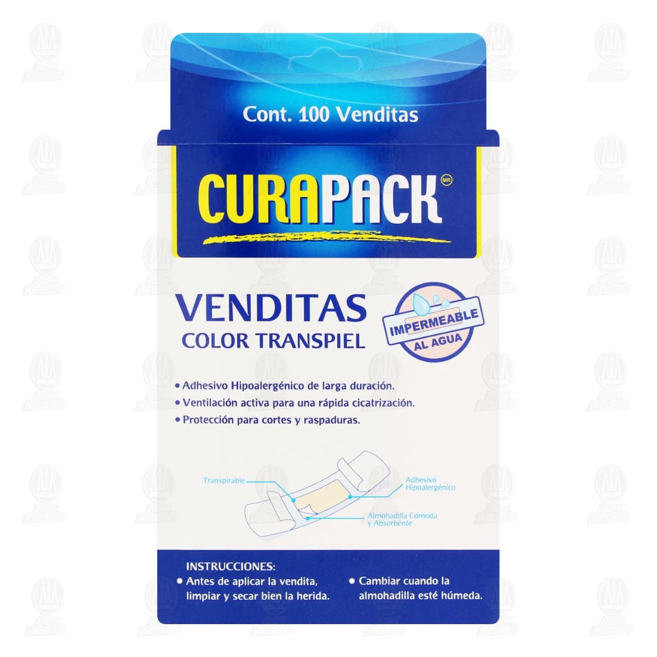 Venditas Curapack Color Transpiel Varios Tama&ntilde;os, 100 pzas. image number 2