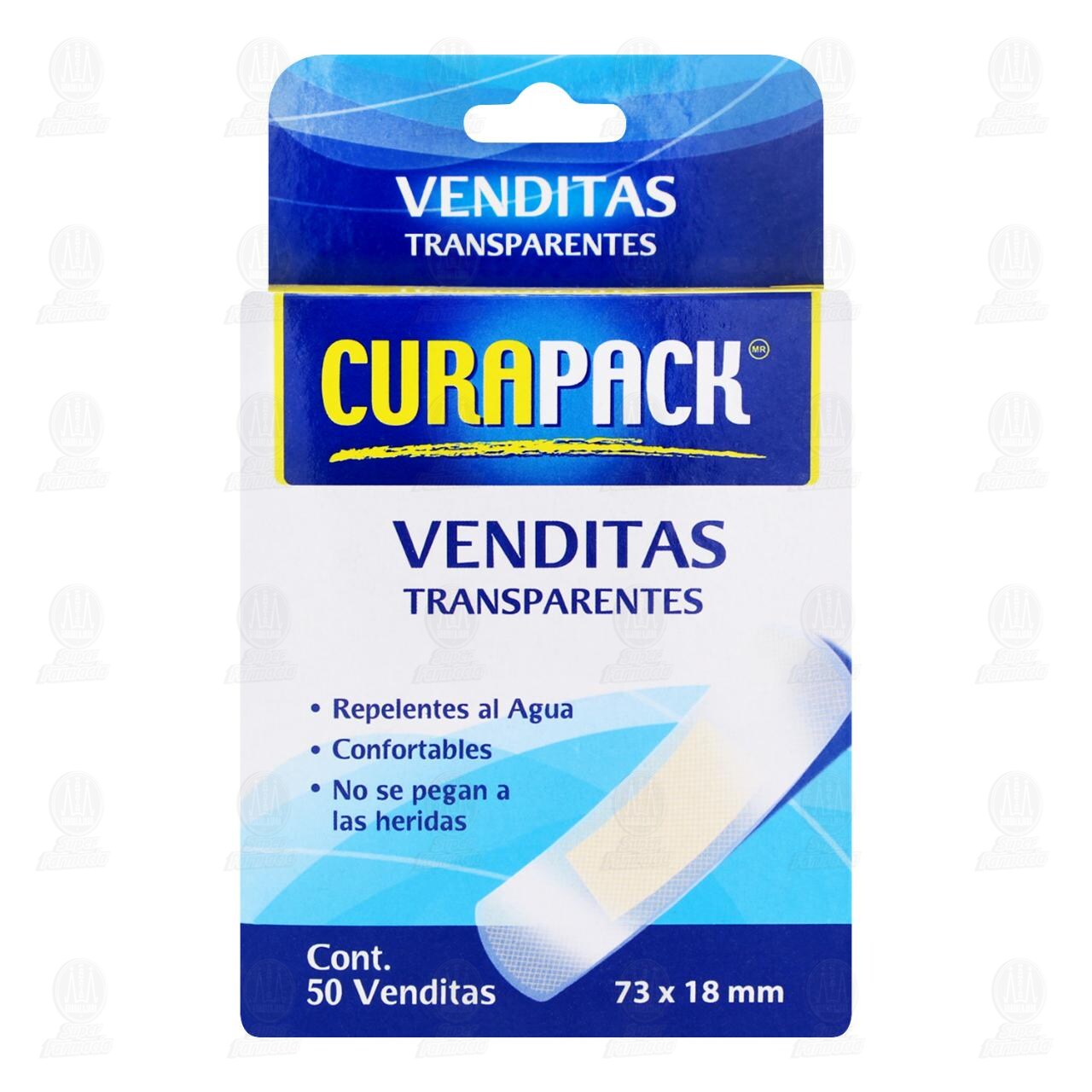 Venditas Curapack Transparente 73mm x 18mm, 50 pzas. image number 1