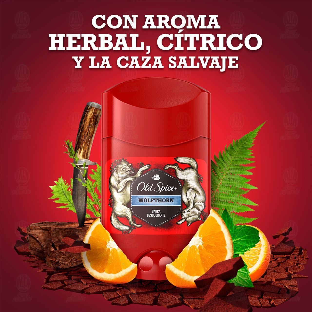 Barra Desodorante Old Spice Wild Wolfthorn, 50 gr. image number 2