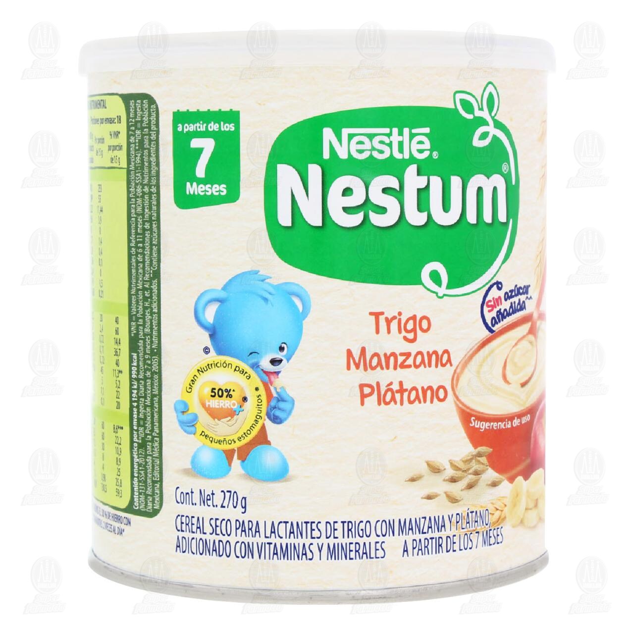 Cereal Infantil Nestum Etapa 2 Trigo con Manzana y Plátano, 270 gr.
