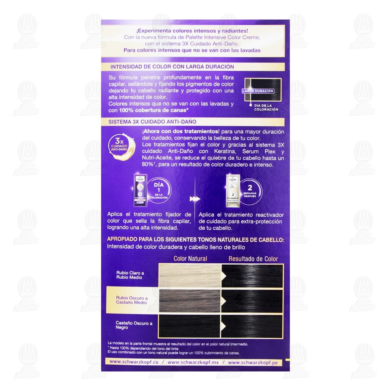 Tinte Palette Intensive Color Creme Negro (1-0), 1 pz. image number 2