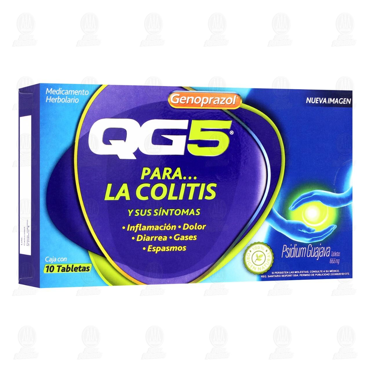 QG5 166.6 mg, 10 Tabletas. image number 0