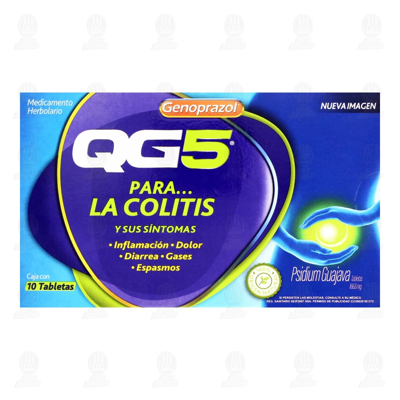 QG5 166.6 mg, 10 Tabletas. image number 1