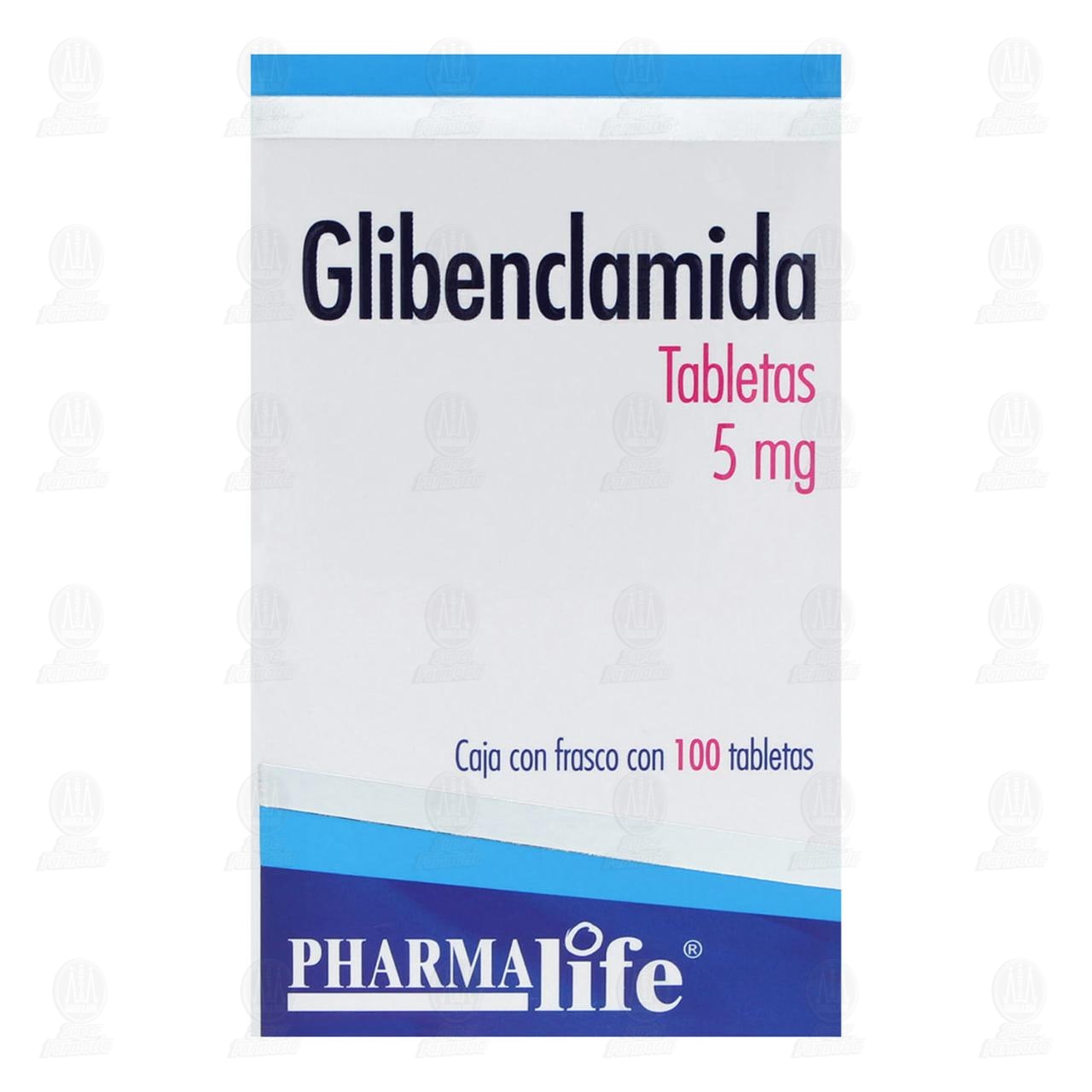 Glibenclamida 5 mg, 100 Tabletas Pharmalife. image number 1