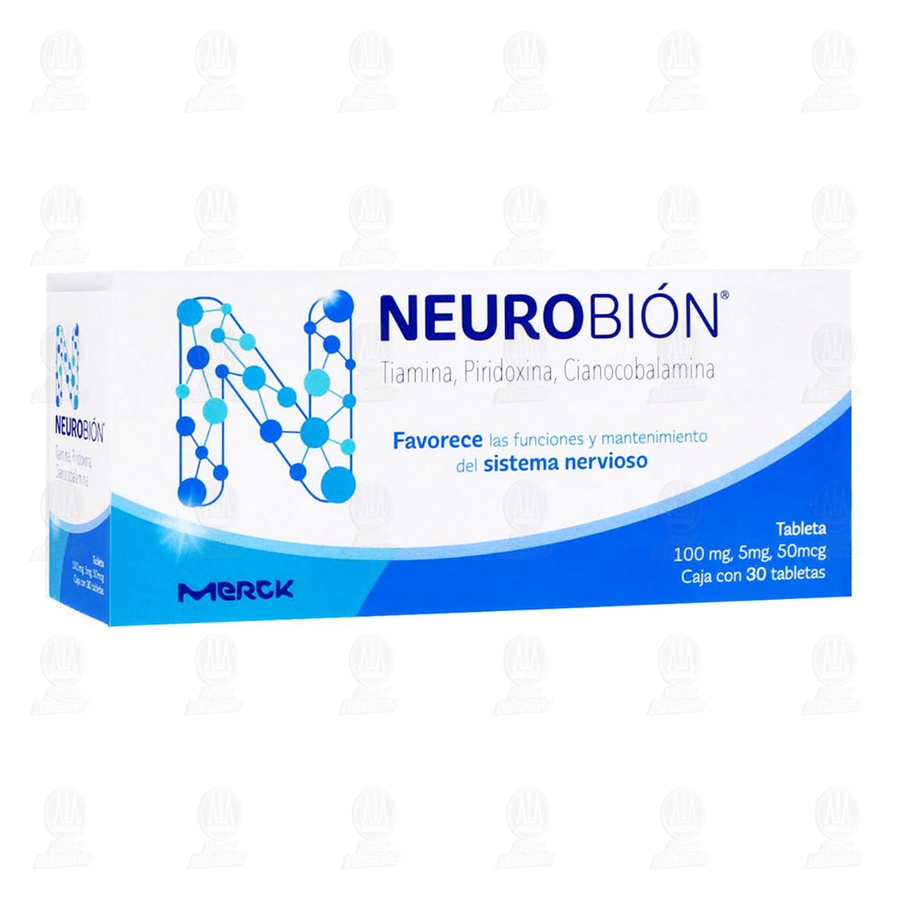 Neurobión 100mg/5mg/50mcg, 30 Tabletas. image number 0