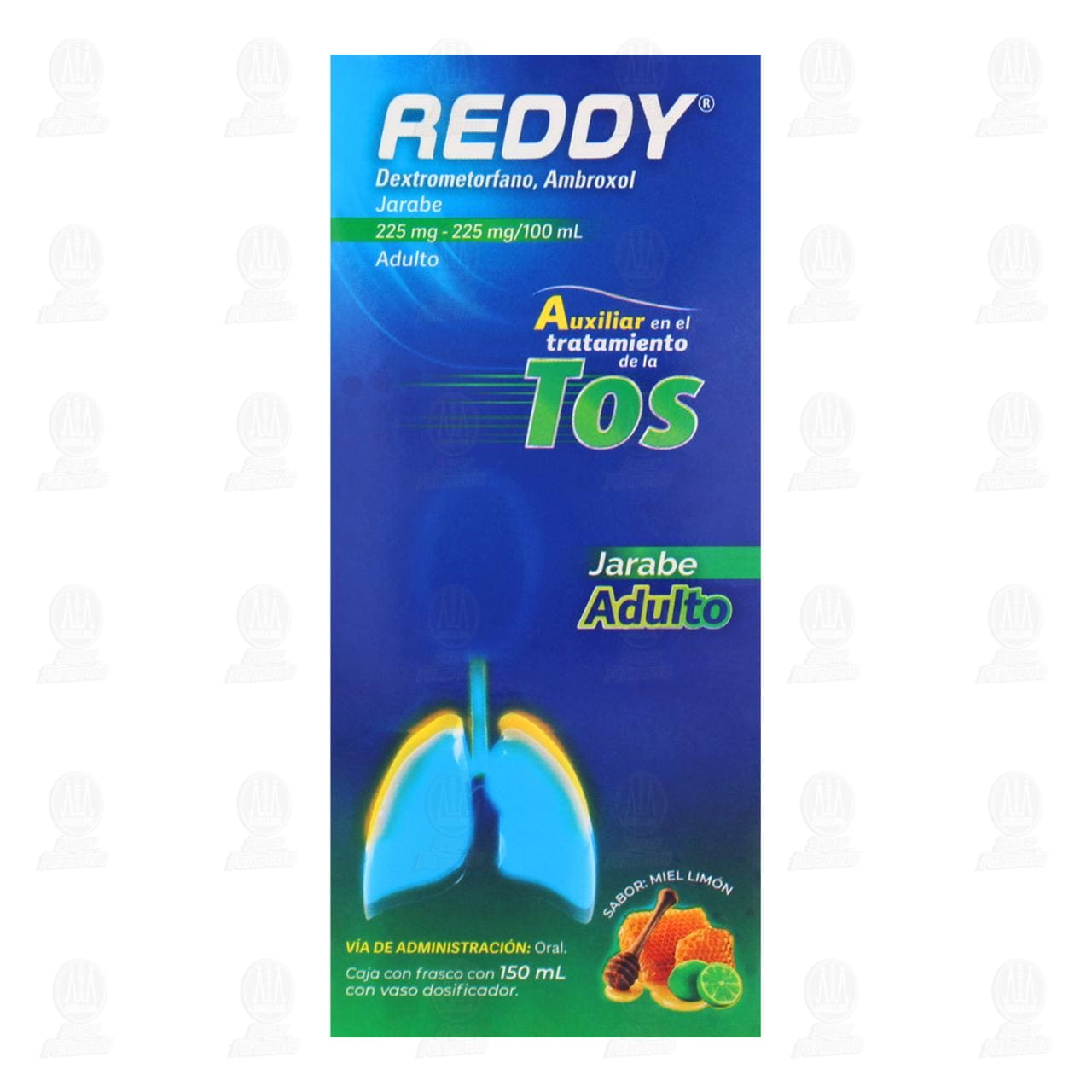 Reddy 225mg/225mg Jarabe Adulto, 150 ml. image number 1