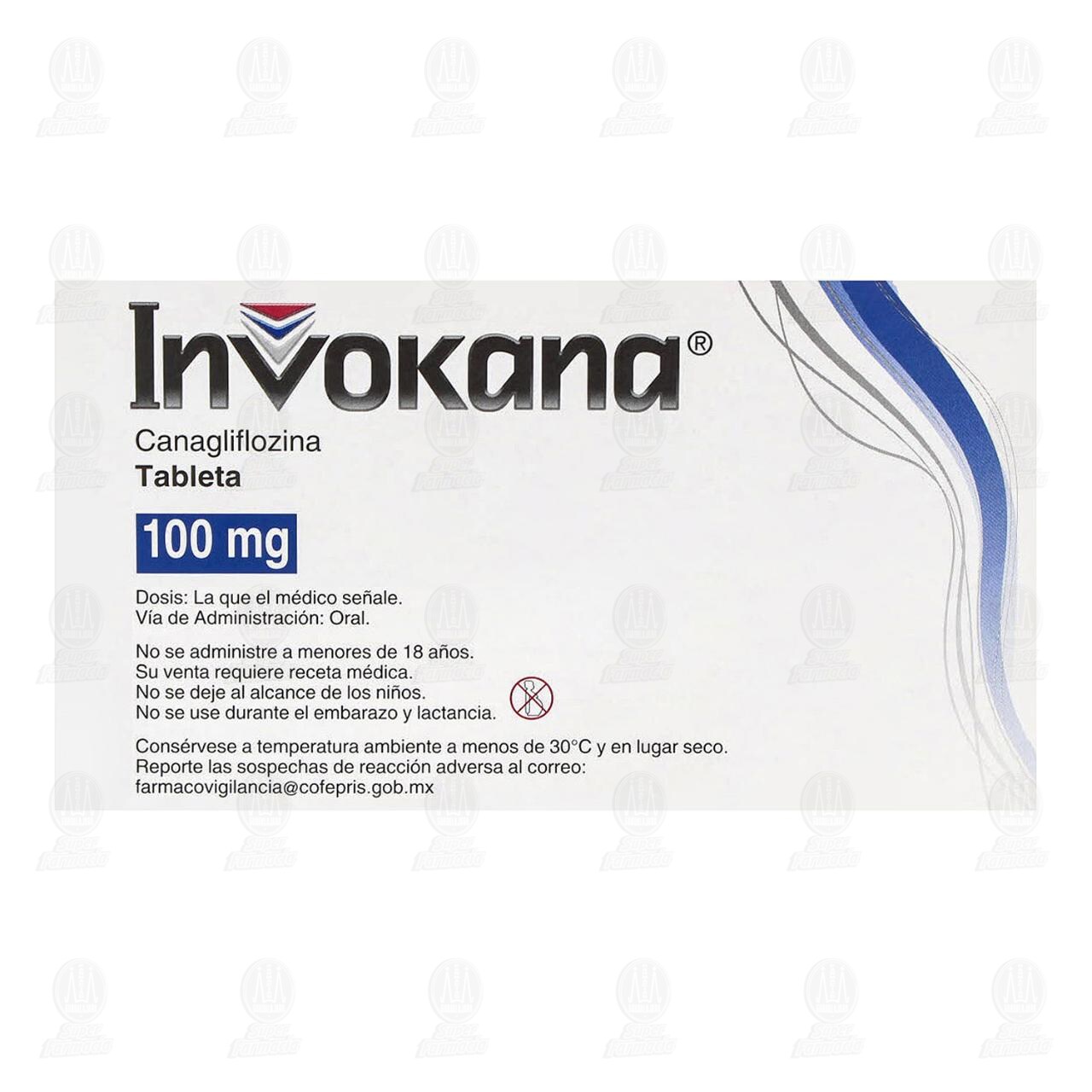 Invokana 100 mg, 30 Tabletas. image number 2