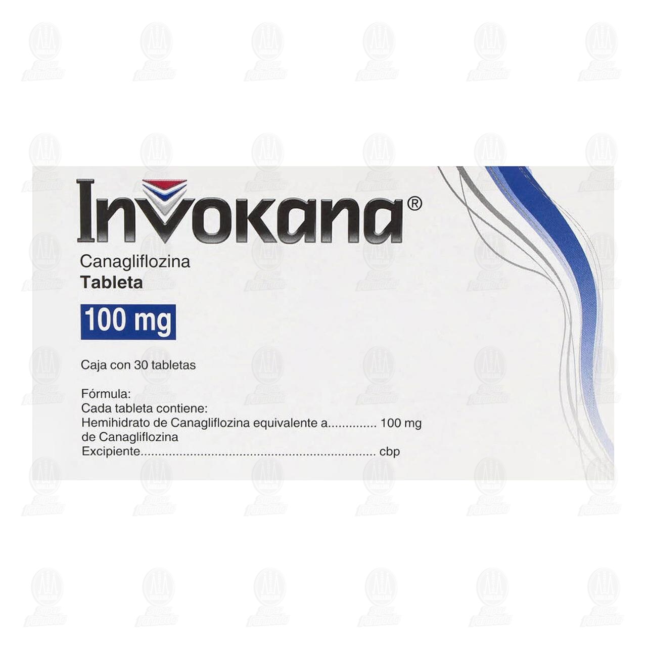 Invokana 100 mg, 30 Tabletas. image number 1