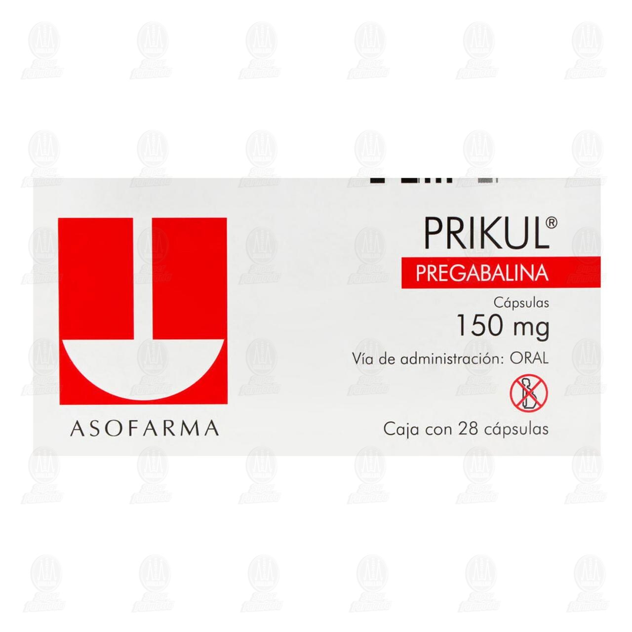 Prikul 150 mg, 28 C&aacute;psulas. image number 1