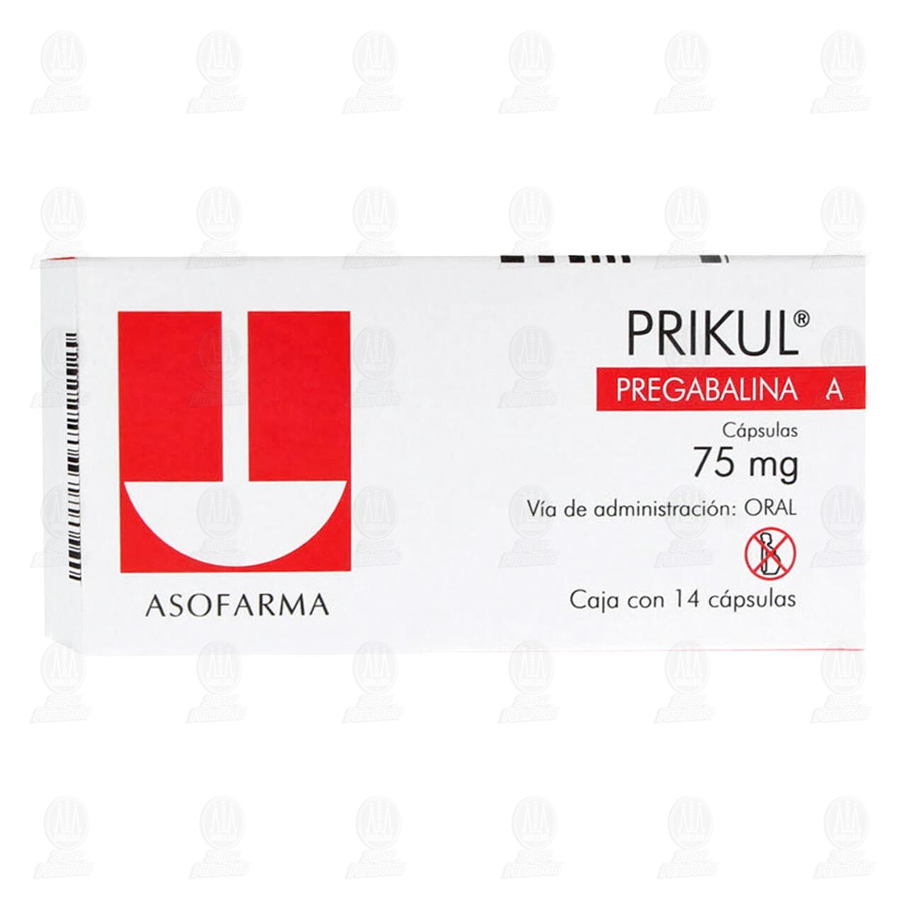 Prikul 75 mg, 14 C&aacute;psulas. image number 0