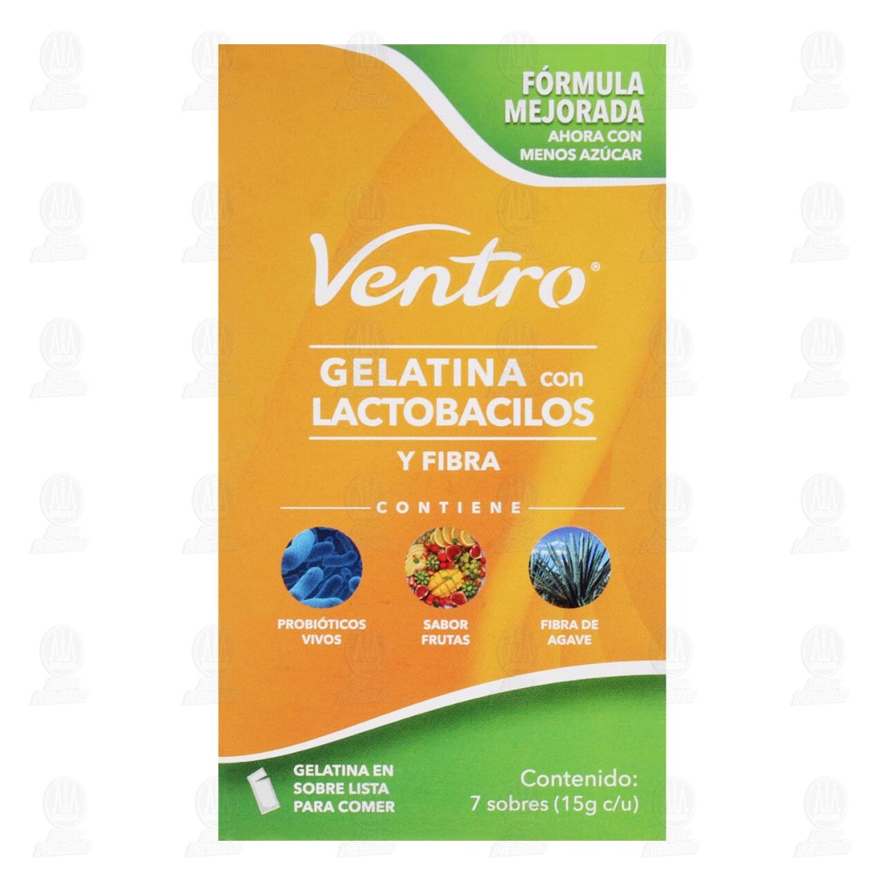 Gelatina Ventro con Lactobacilos y Fibra, 105 gr. image number 1