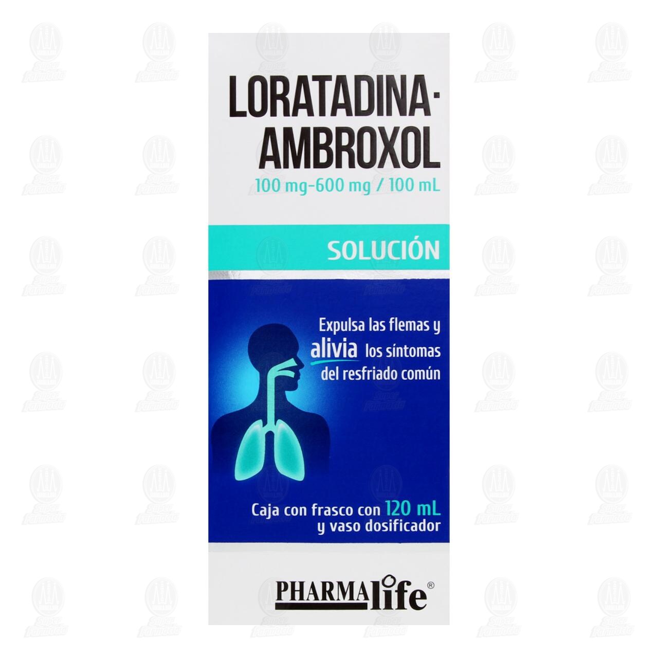 Loratadina Ambroxol Soluci&oacute;n, 120 ml Pharmalife. image number 1