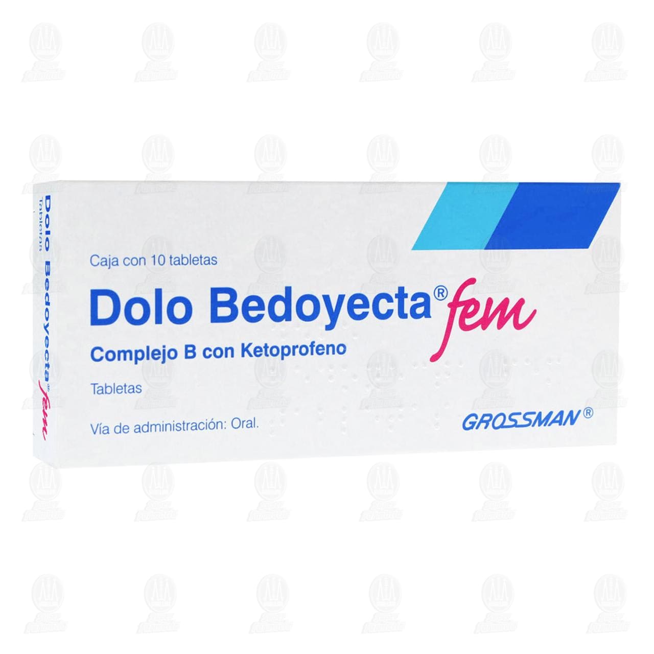 Dolo Bedoyecta Fem, 10 Tabletas. image number 0