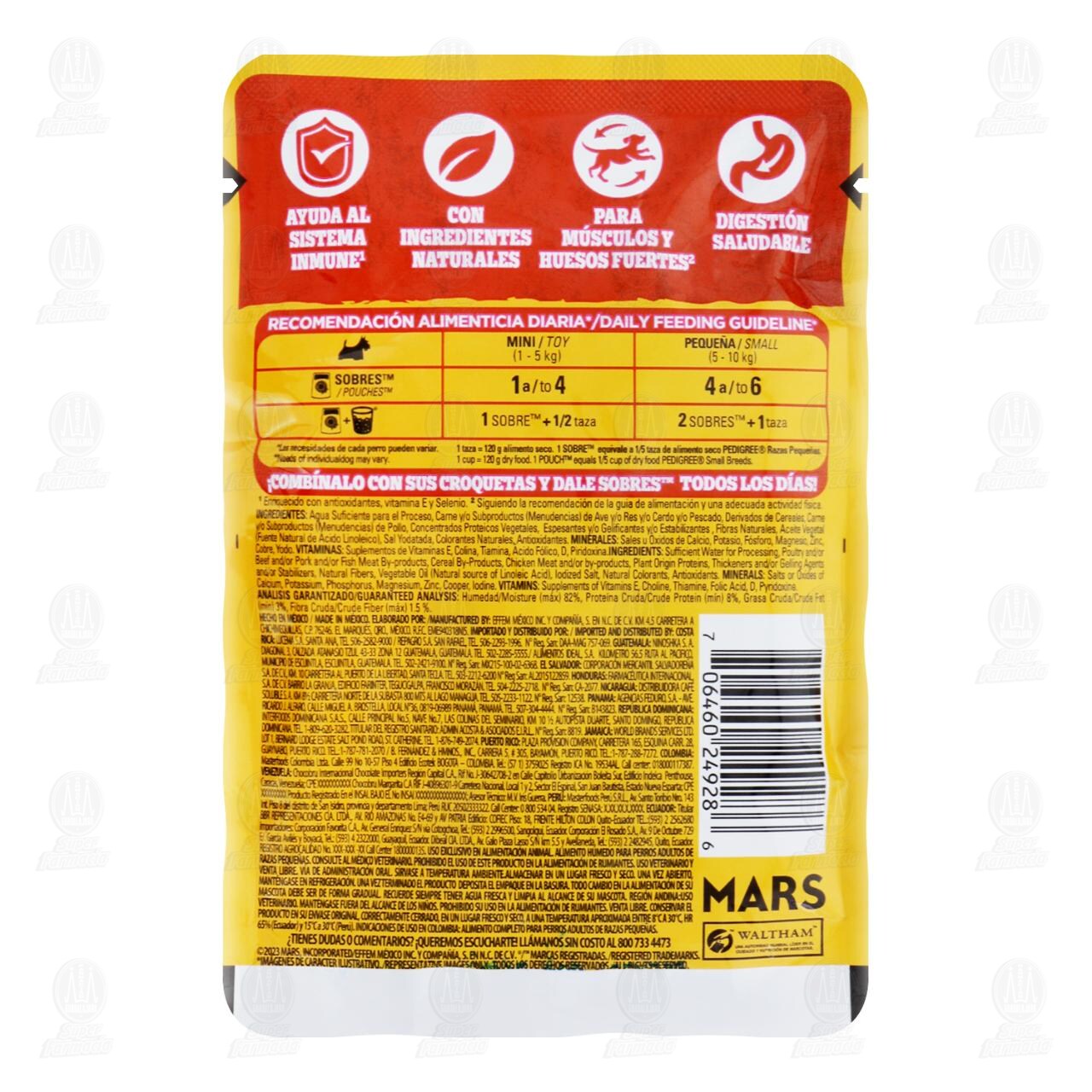 Pollo en Filetes Pedigree para Perros Adultos de Razas Pequeñas, 100 gr. image number 1