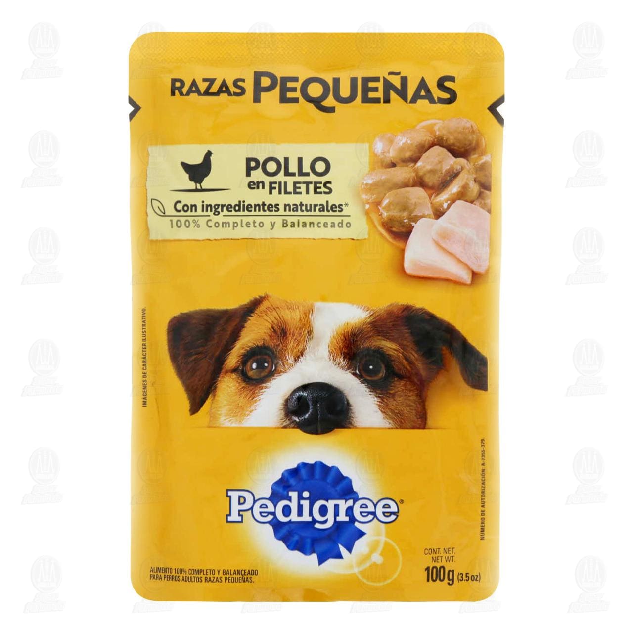 Imagen para Pollo en Filetes Pedigree para Perros de Razas Pequeñas, 100 gr.