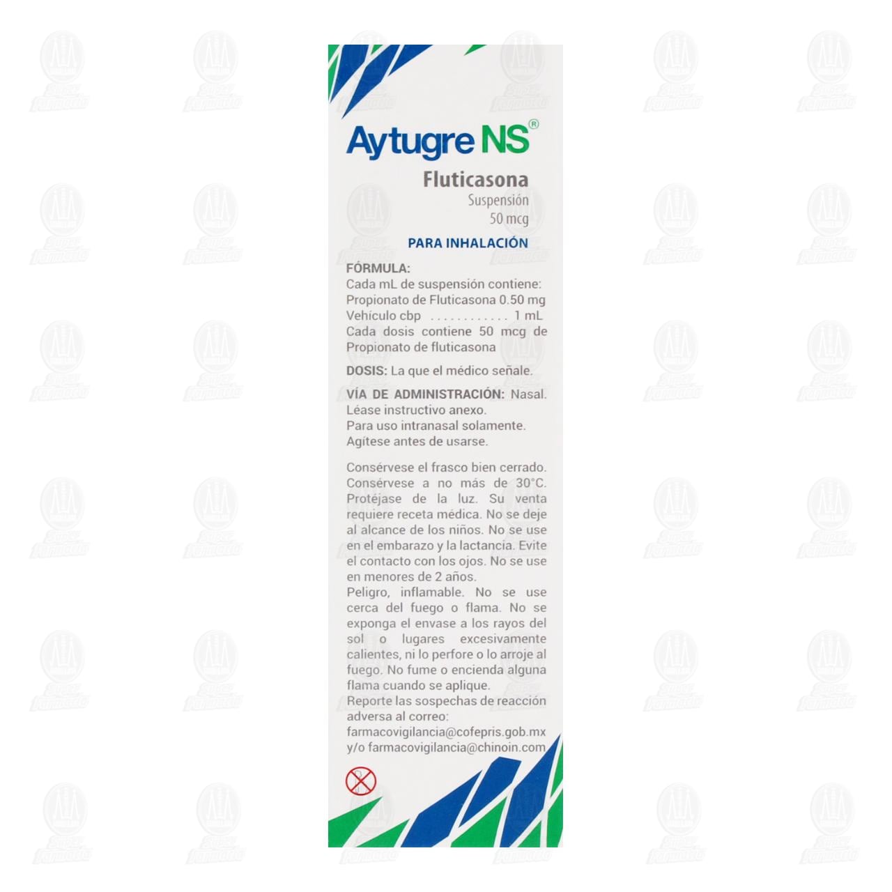 Aytugre NS 50 mcg Suspensi&oacute;n, 15 ml. image number 2