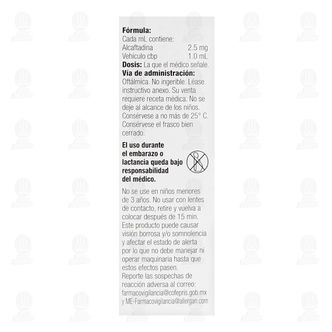 Lastacaft 2.5mg/ml 3 ml, Soluci&oacute;n Oft&aacute;lmica. image number 2