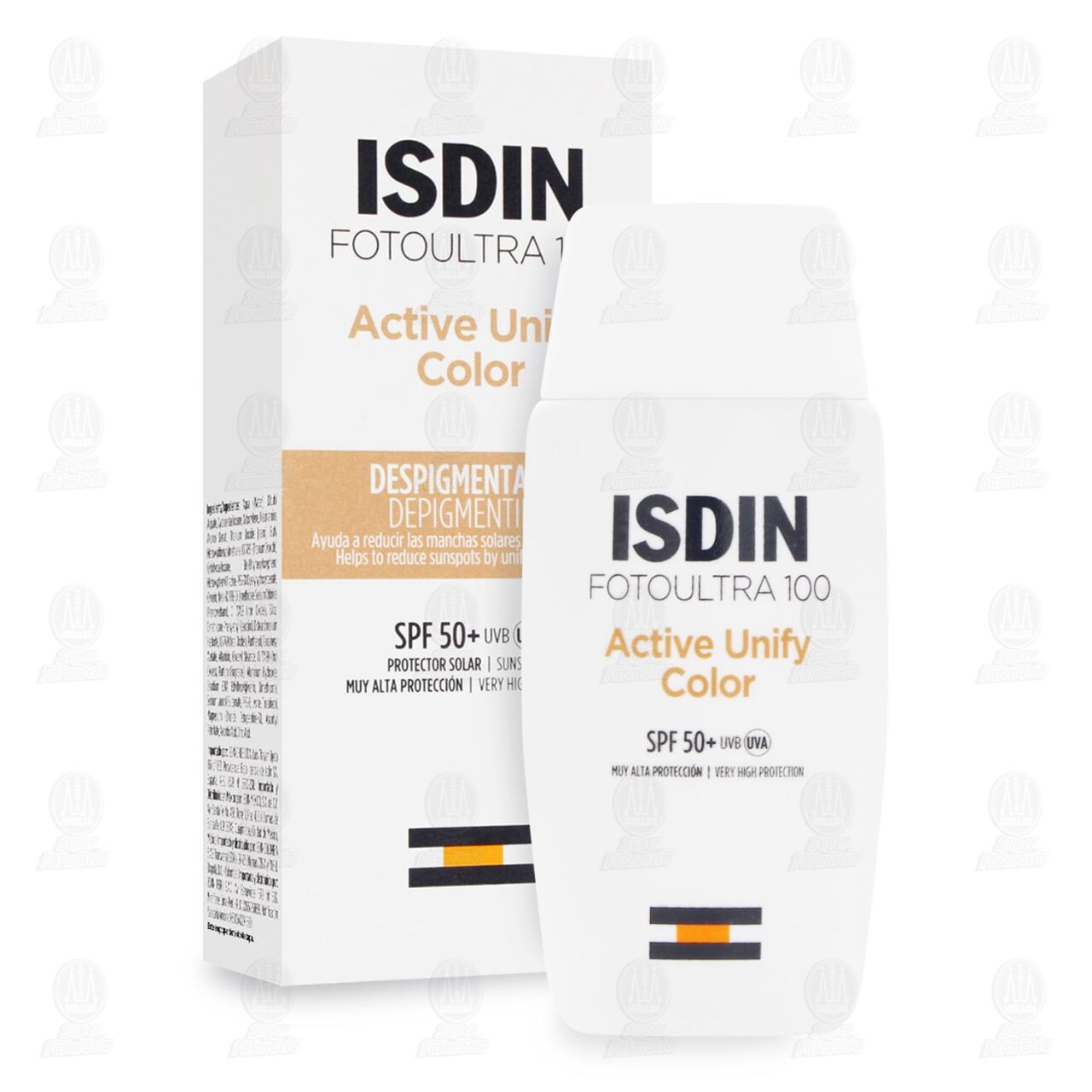 Fotoprotector Isdin FotoUltra 100 Active Unify Color SPF50+, 50 ml. image number 3