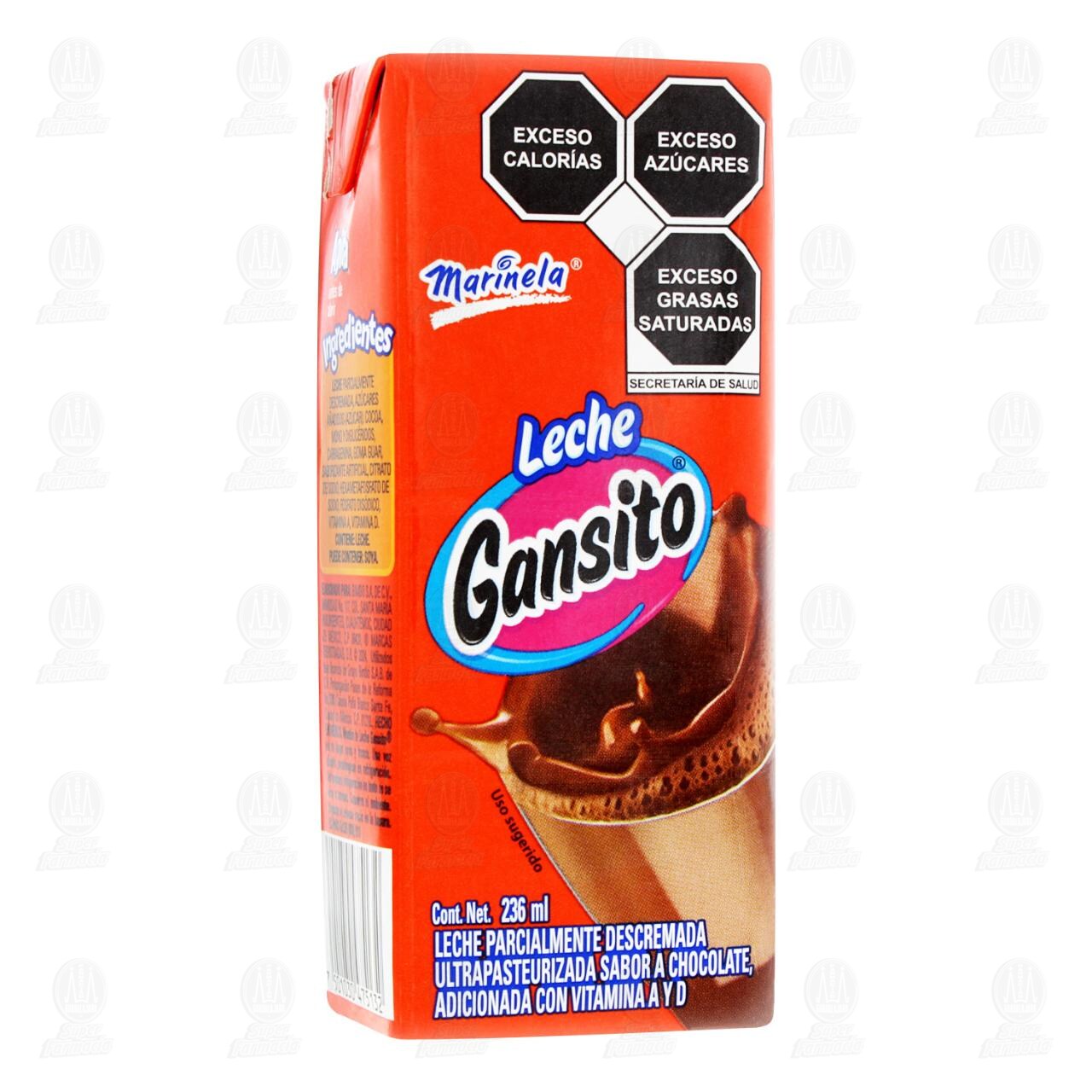 Leche Marinela Gansito Sabor Chocolate, 236 ml.