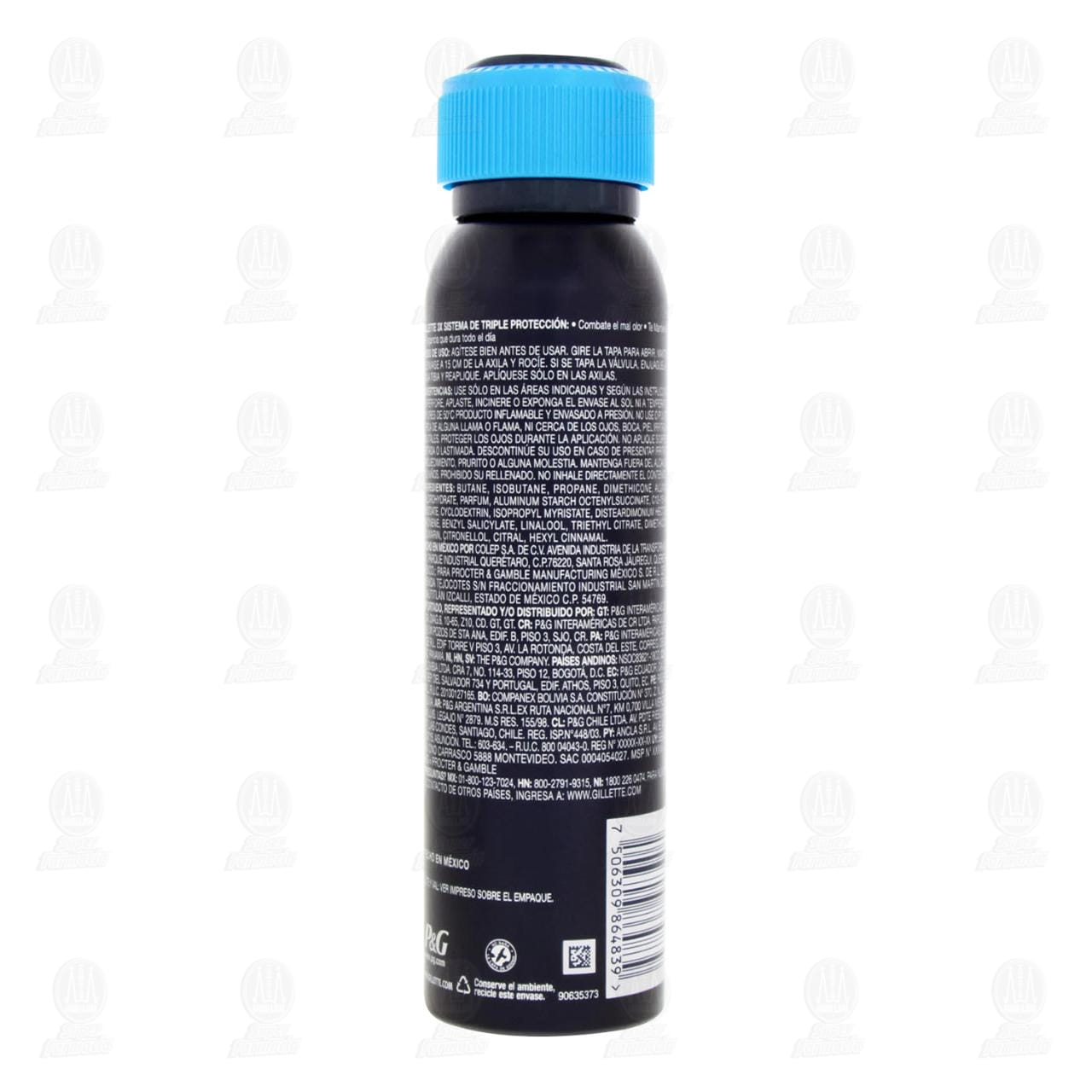Antitranspirante Gillette Invisible Cool Wave en Aerosol, 150 ml. image number 2