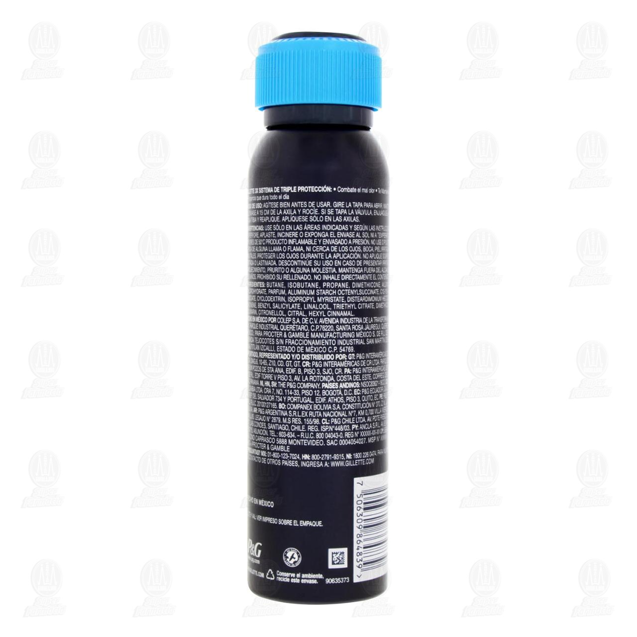 Antitranspirante Gillette Invisible Cool Wave en Aerosol, 150 ml. image number 2