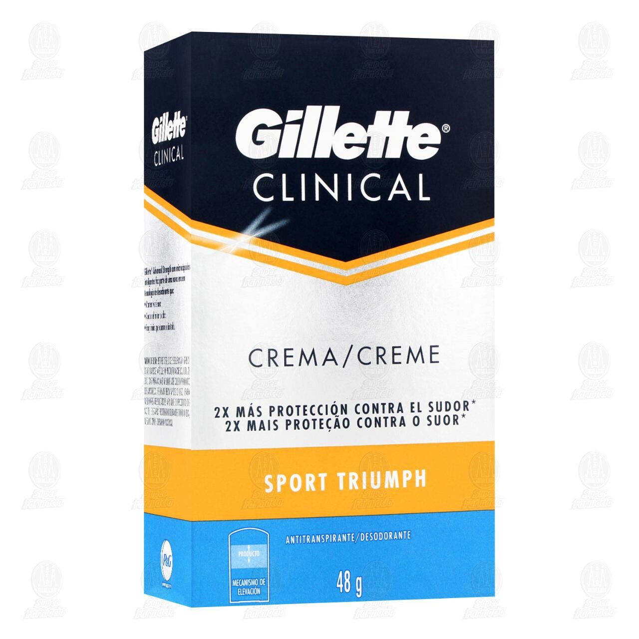 Antitranspirante Gillette Clinical Sport Triumph en Crema, 48 gr.