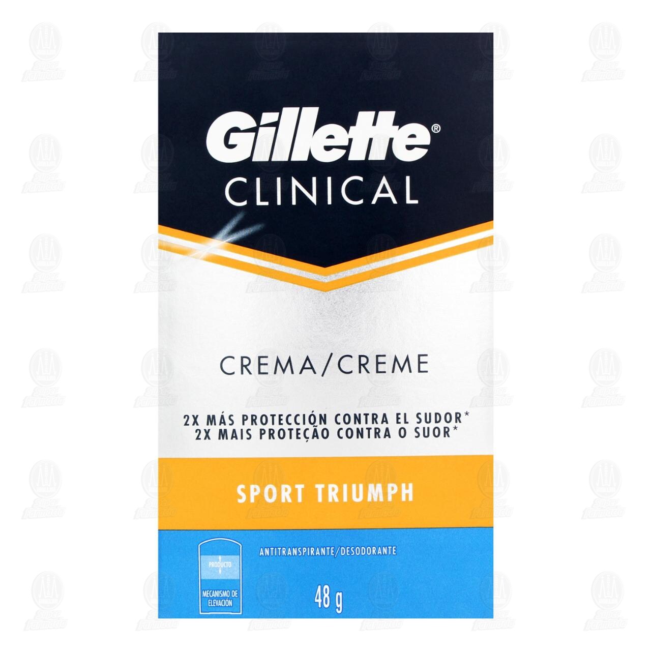 Antitranspirante Gillette Clinical Sport Triumph en Crema, 48 gr. image number 1